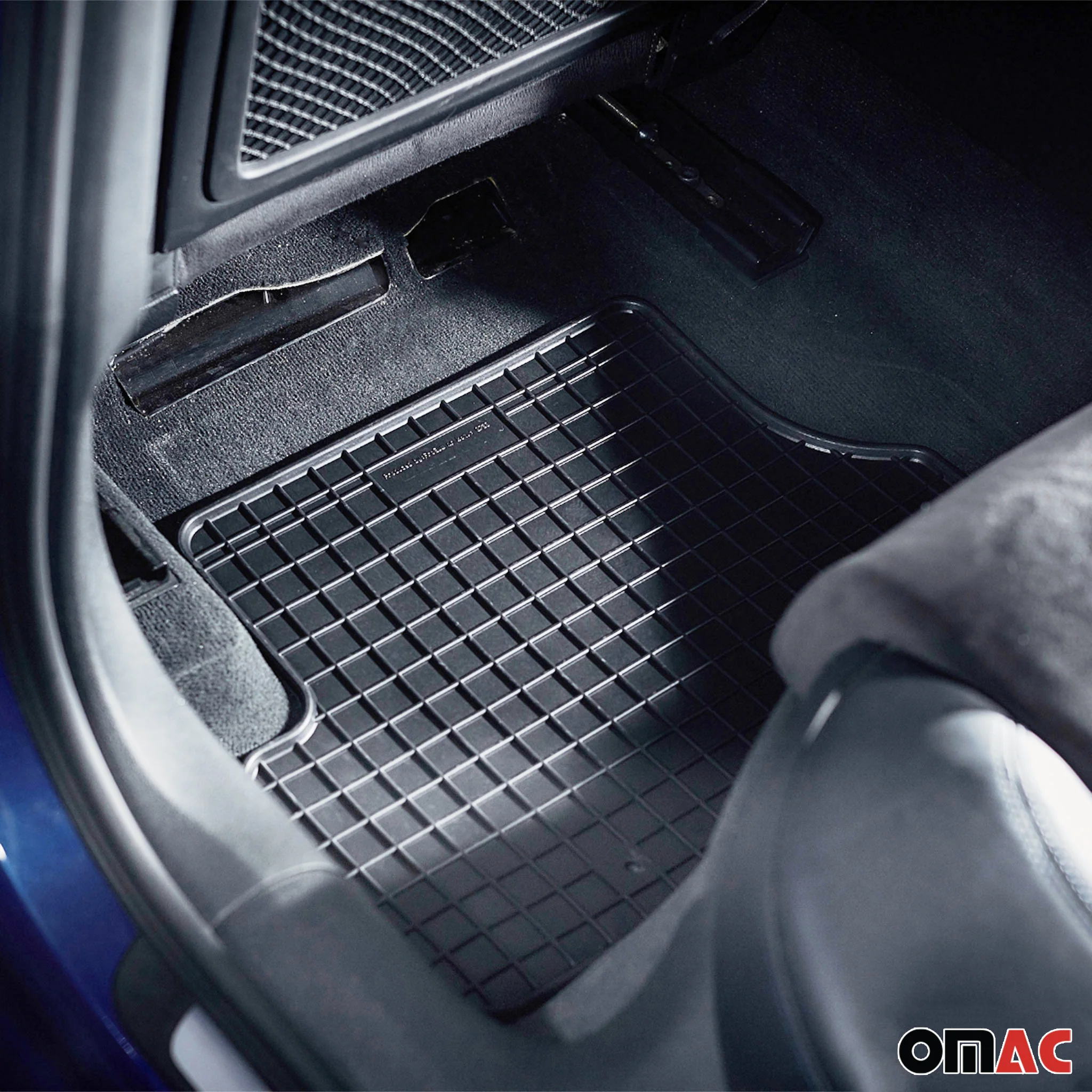 OMAC Gummi Fußmatten für Mercedes Atego 1995-2005 Automatten Gummi Schwarz 2tlg - Image 9