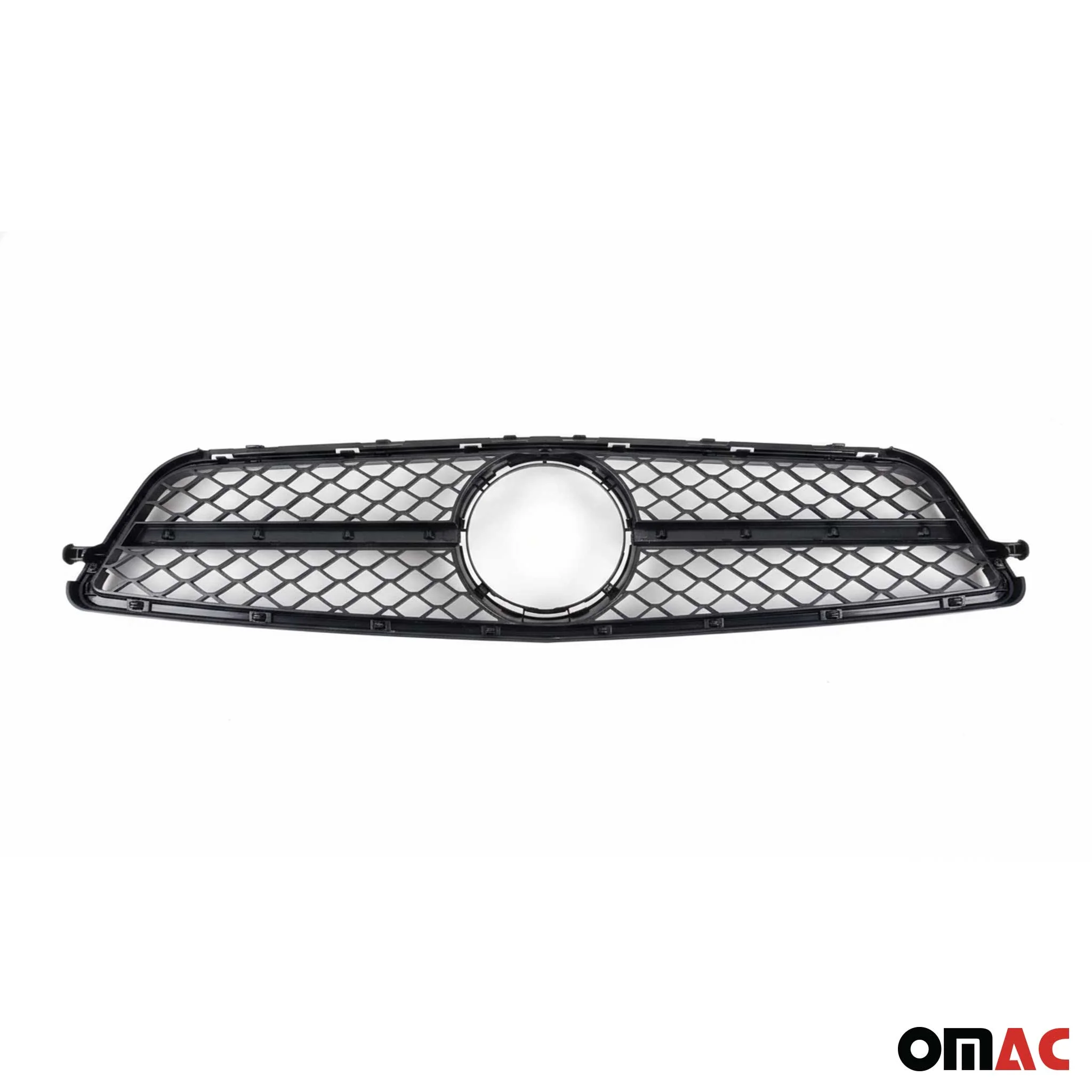 Kühlergrill Grill Frontgrill für Mercedes C Klasse W204 2011-2014 Schwarz - Image 4