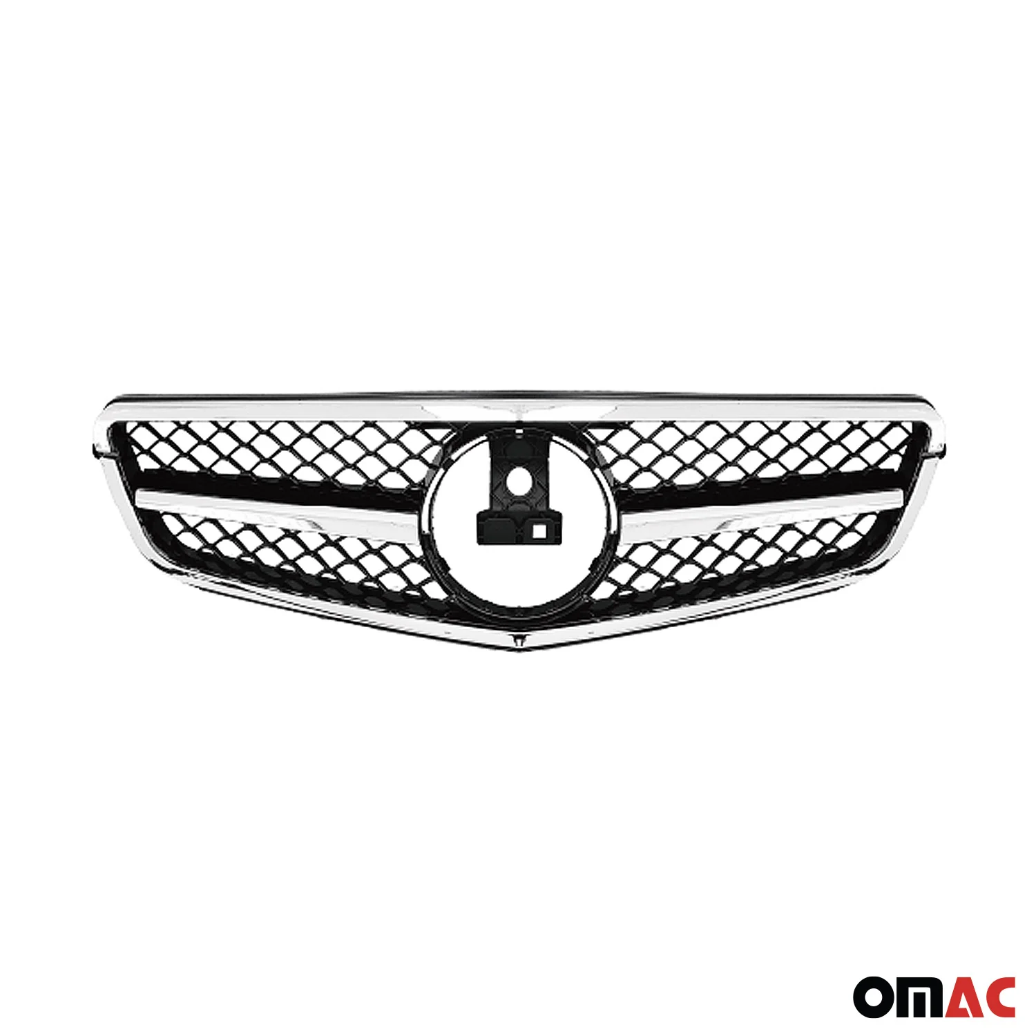 Kühlergrill Grill Frontgrill für Mercedes C Klasse W204 2011-2014 Silber - Image 2