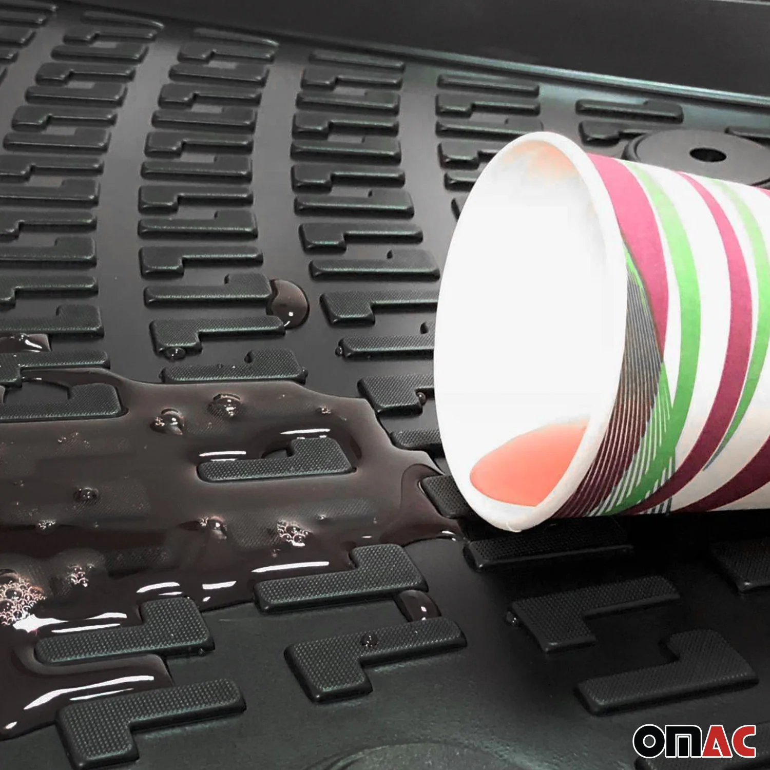 Fußmatten 3D Gummimatten für VW Beetle 2011-2019 Gummi TPE Schwarz 2tlg - Image 10