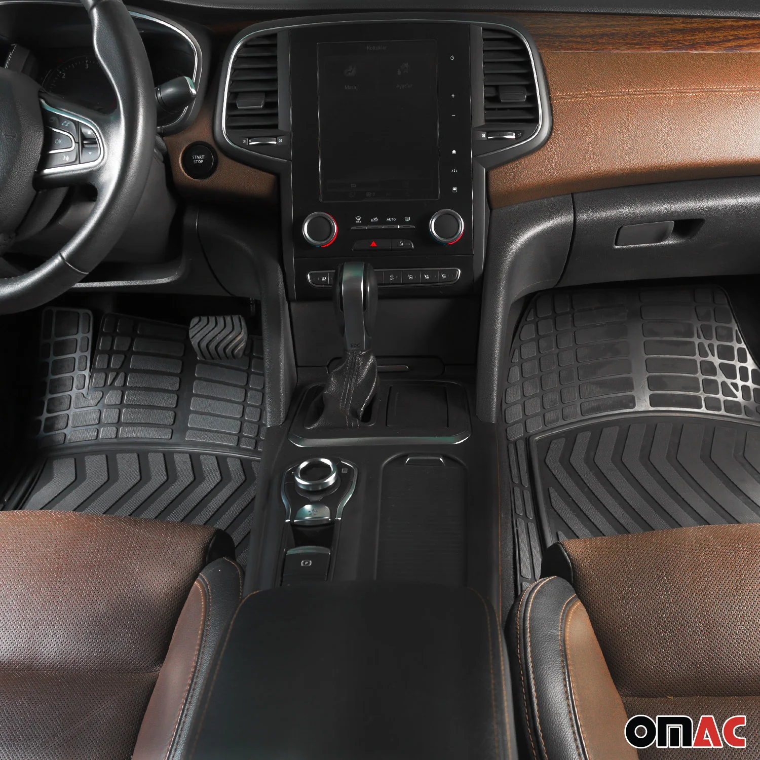 Fußmatten Automatten für Renault Symbioz 2024-2026 Gummi TPE Matte Schwarz 4tlg - Image 2