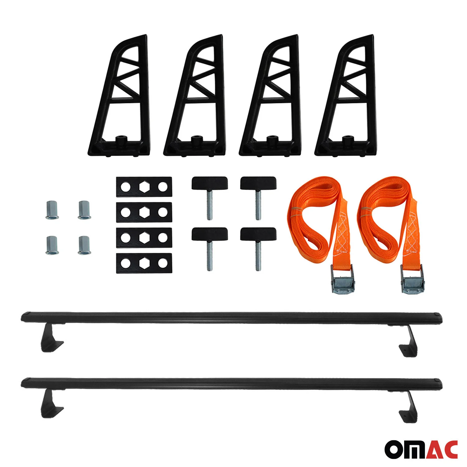2x Dachträger + Leiterhalter Set für VW T5 T6 Transporter 2003-2024 Schwarz - Image 3