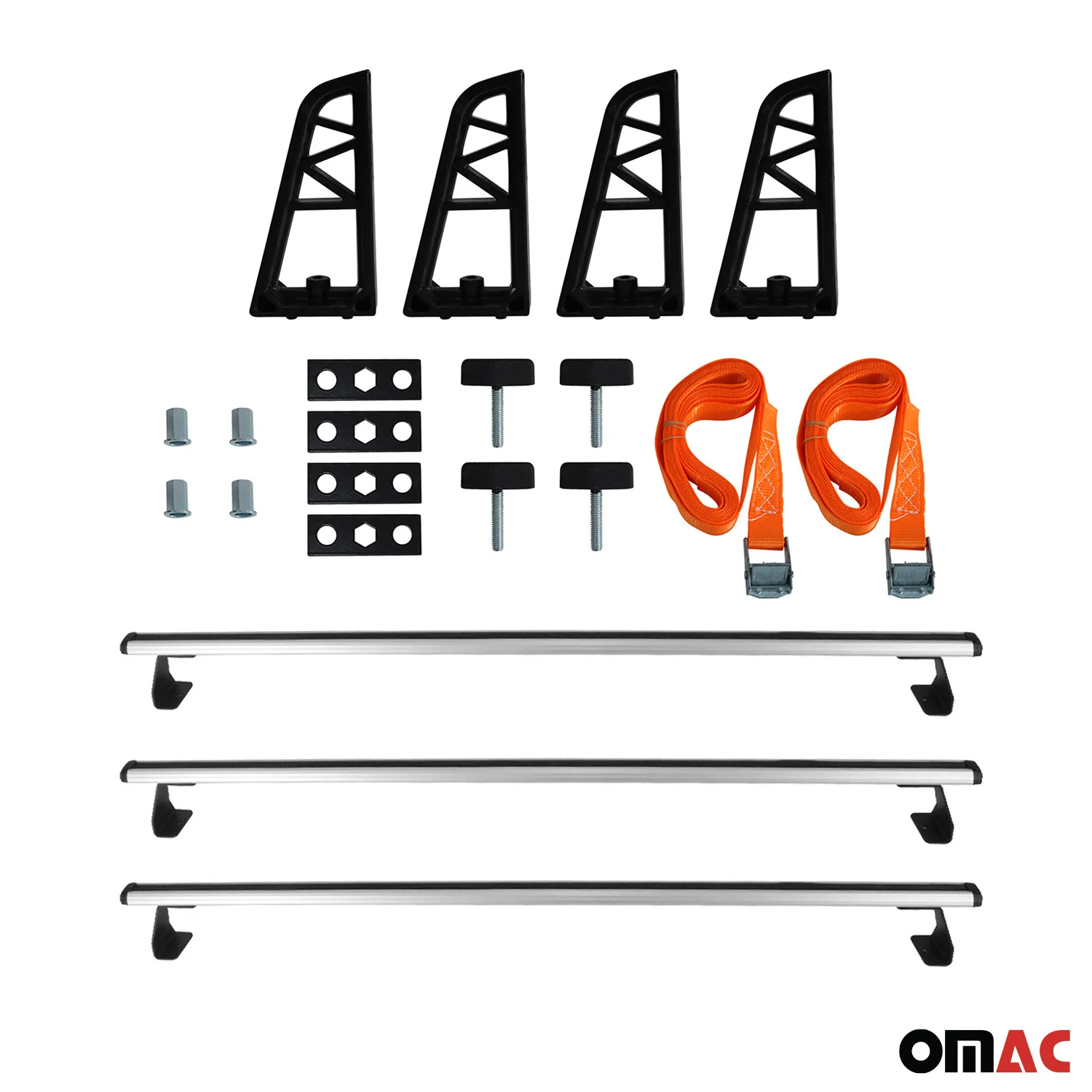 3x Dachträger + Leiterhalter Set für VW T5 T6 Transporter 2003-2024 Grau - Image 3