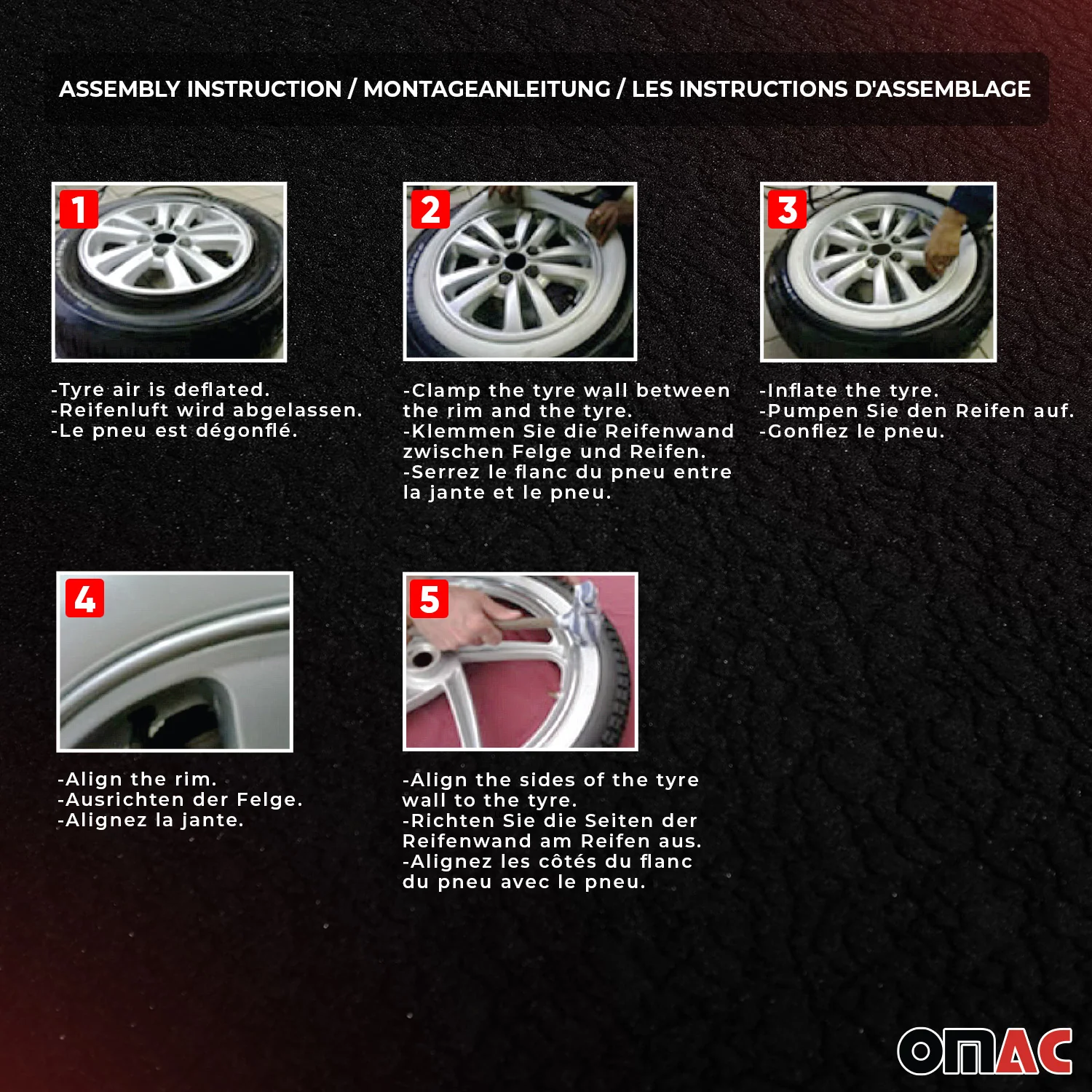 4x Weißwandringe Weißwandreifen 16 Zoll Weiß Echt Gummi Auto Tuning - Image 4