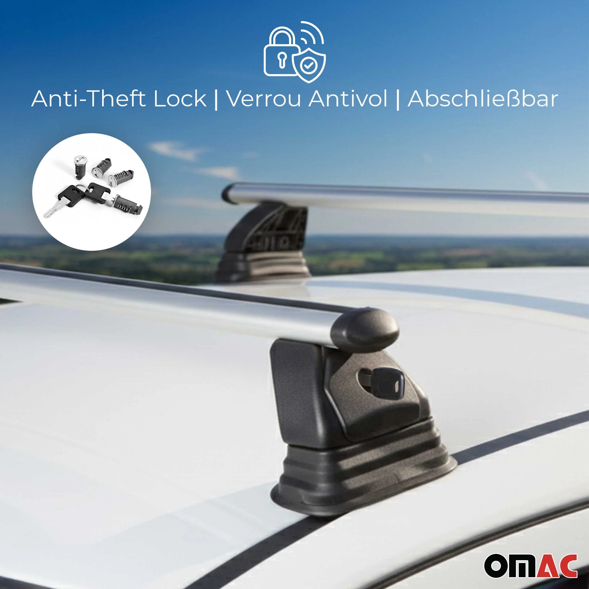 Alu Dachträger für Citroen Berlingo II 2008-2018 TÜV T-Nut 75 kg 2tlg Silber - Image 5