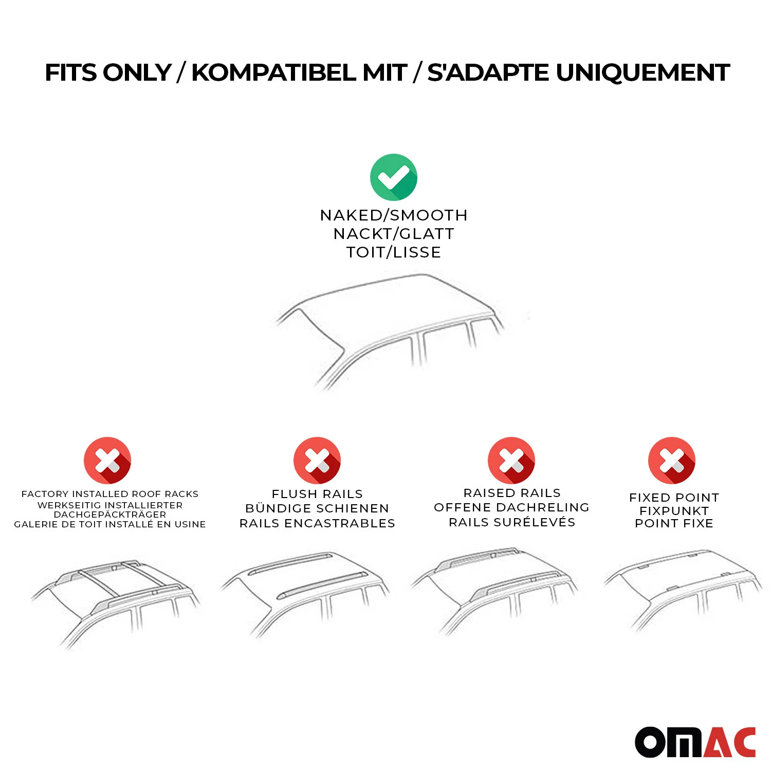 Alu Dachträger für DS 4 2021-2026 TÜV Abschließbar T-Nut 75 kg 2tlg Silber - Image 4