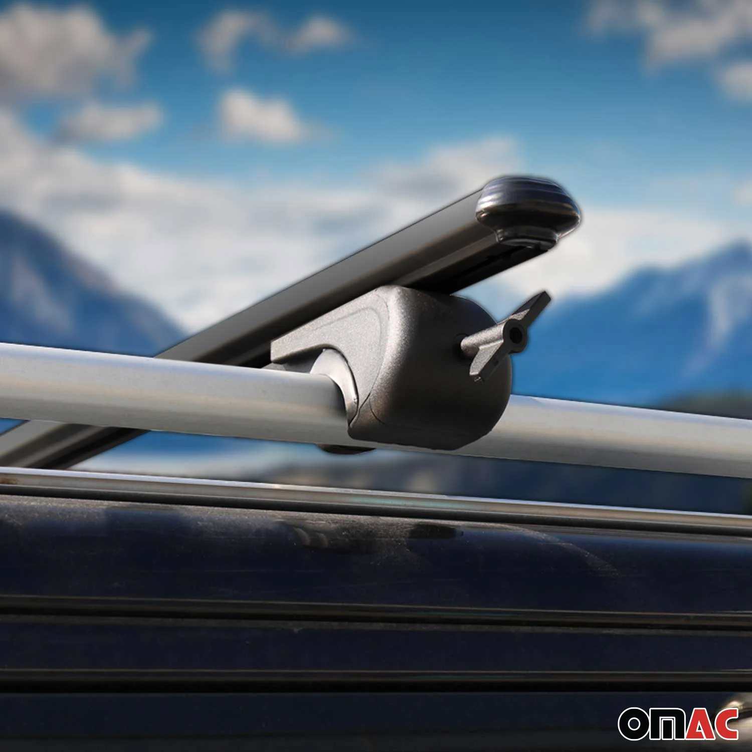 Dachträger für 125 cm mit Schlüssel Gepäckträger Grundträger Alu Schwarz 2x - Image 8