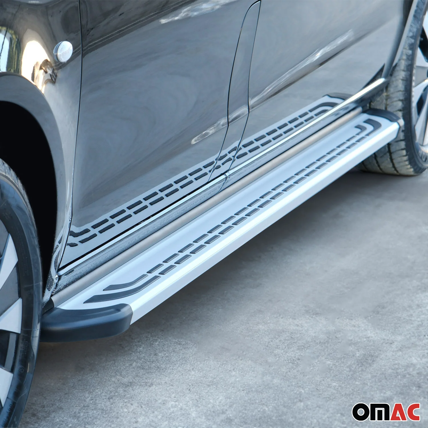 Trittbretter Seitenschweller für Nissan Navara D40 2005-2015 Double Cab Alu Grau - Image 11
