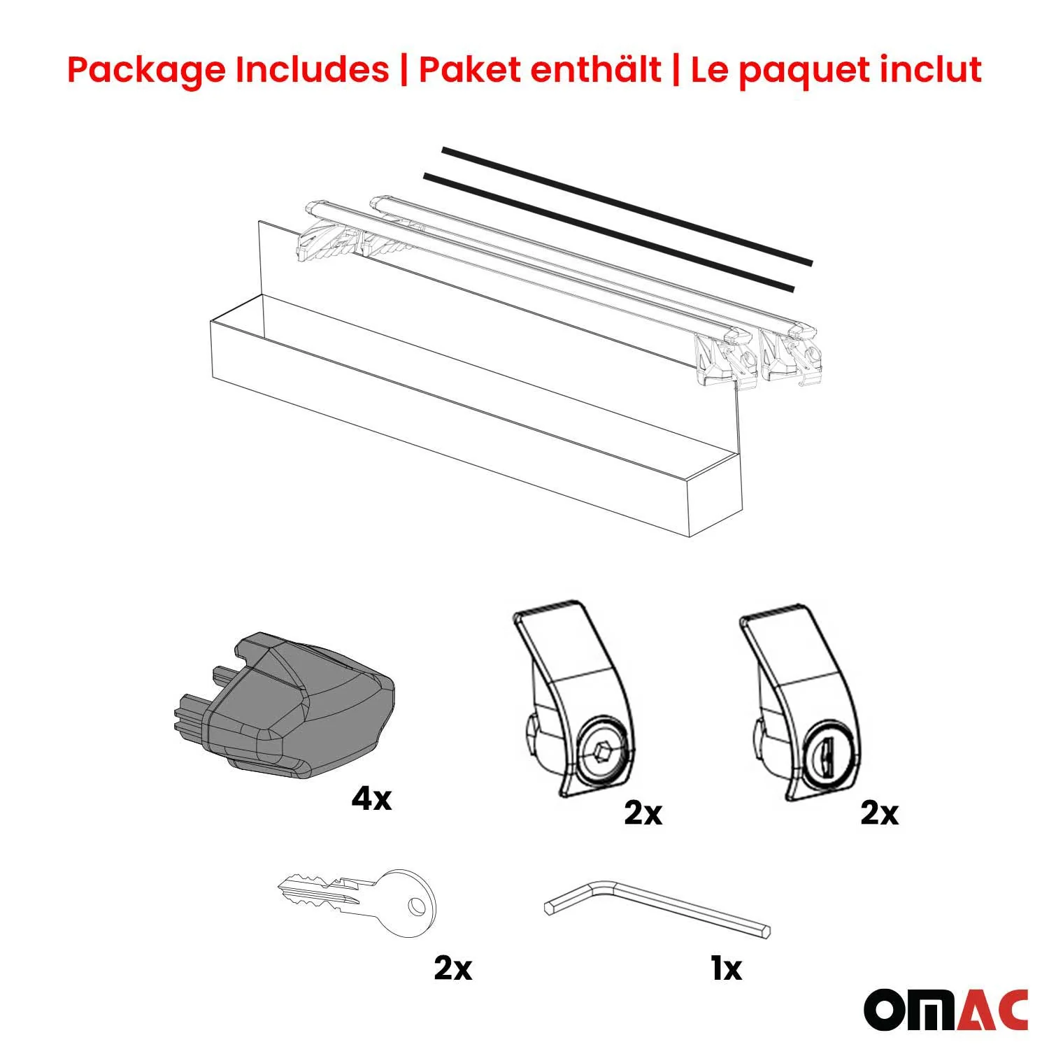 Dachträger Grundtäger für Citroen C-Crosser 2007-2012 5 tür 90kg Alu Schwarz ABE - Image 8