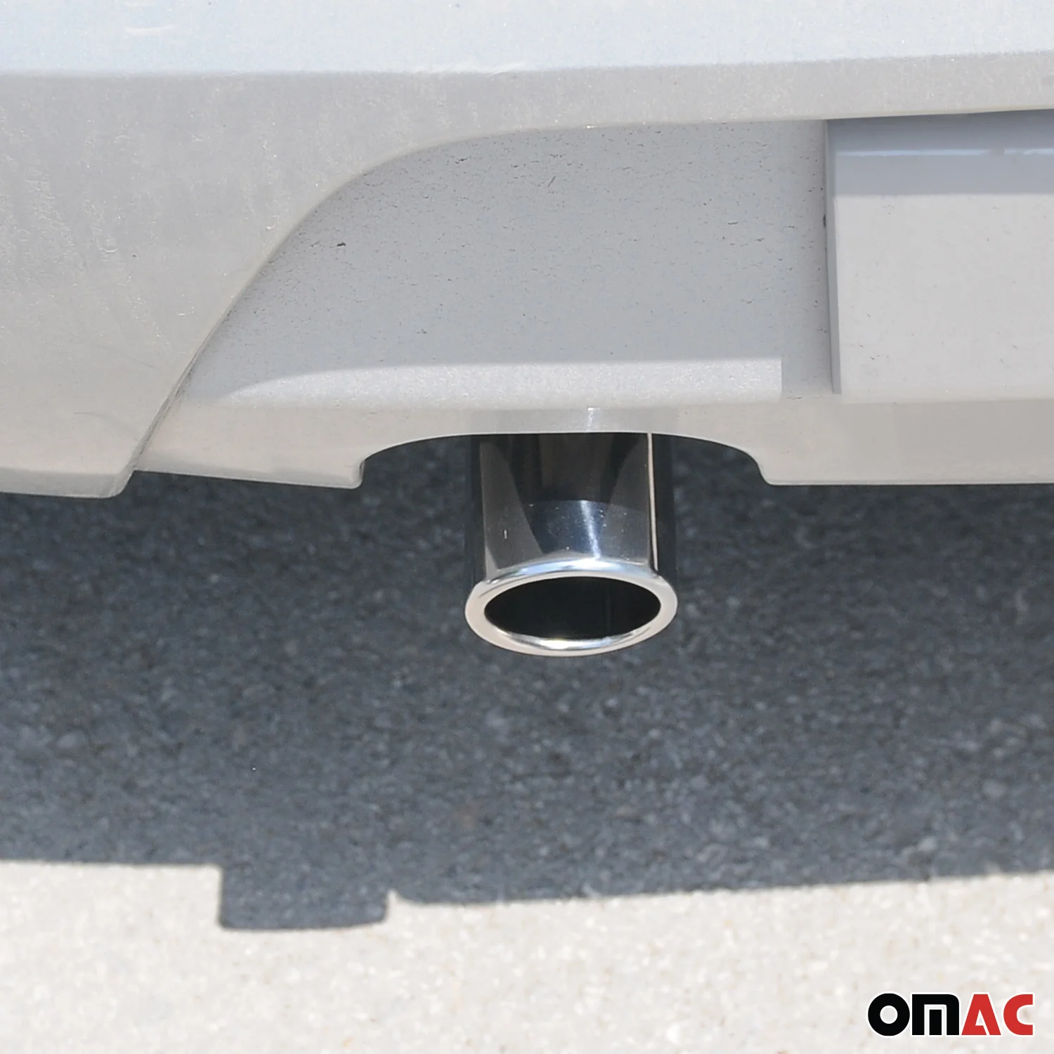 Auspuffblende für VW T5 2003-2015 Chrom Edelstahl Endstück Endrohr Single 60 mm - Image 2