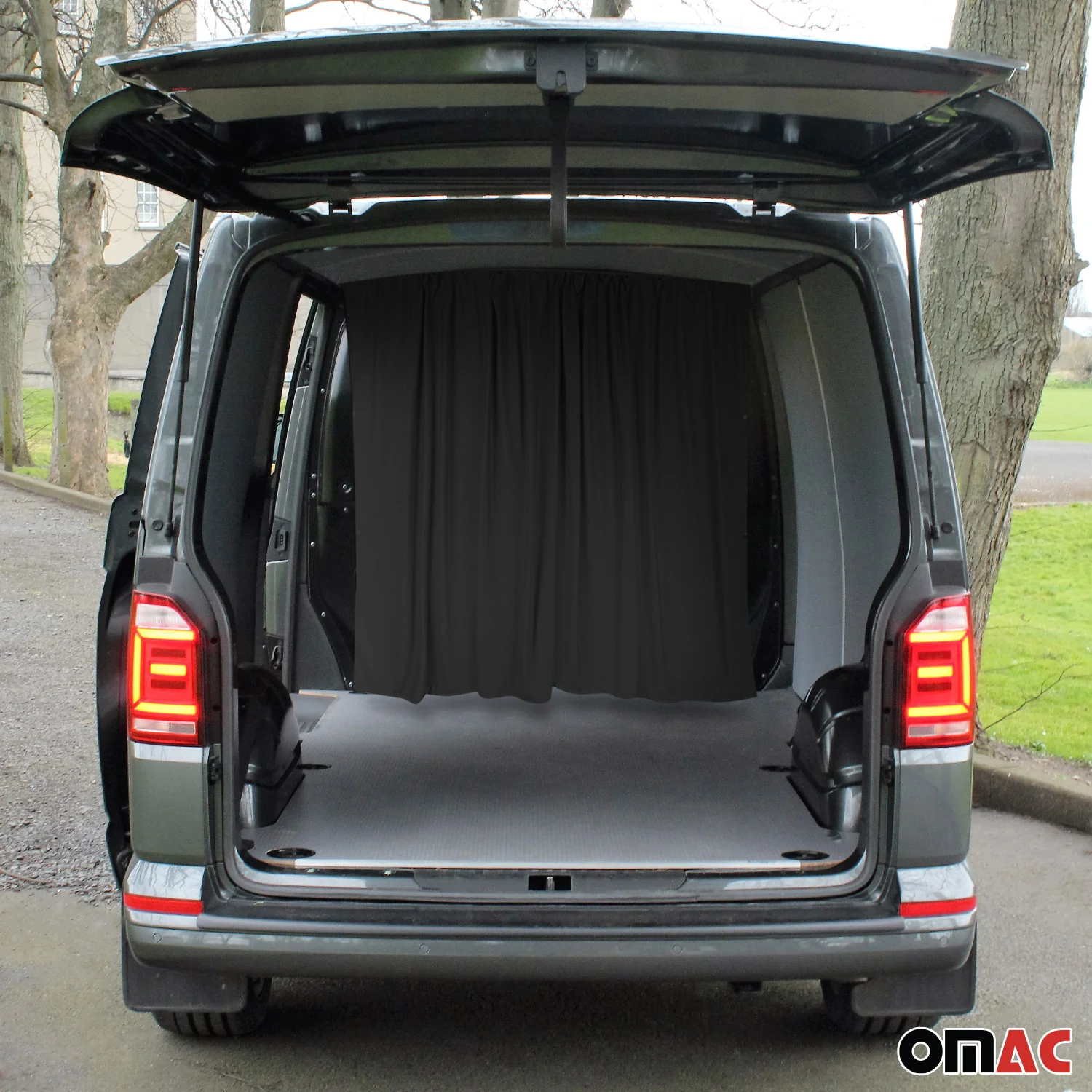 Maß Gardinen für Hyundai H350 H3 Fahrerhaus Abtrennung Sonnenschutz Schwarz - Image 2