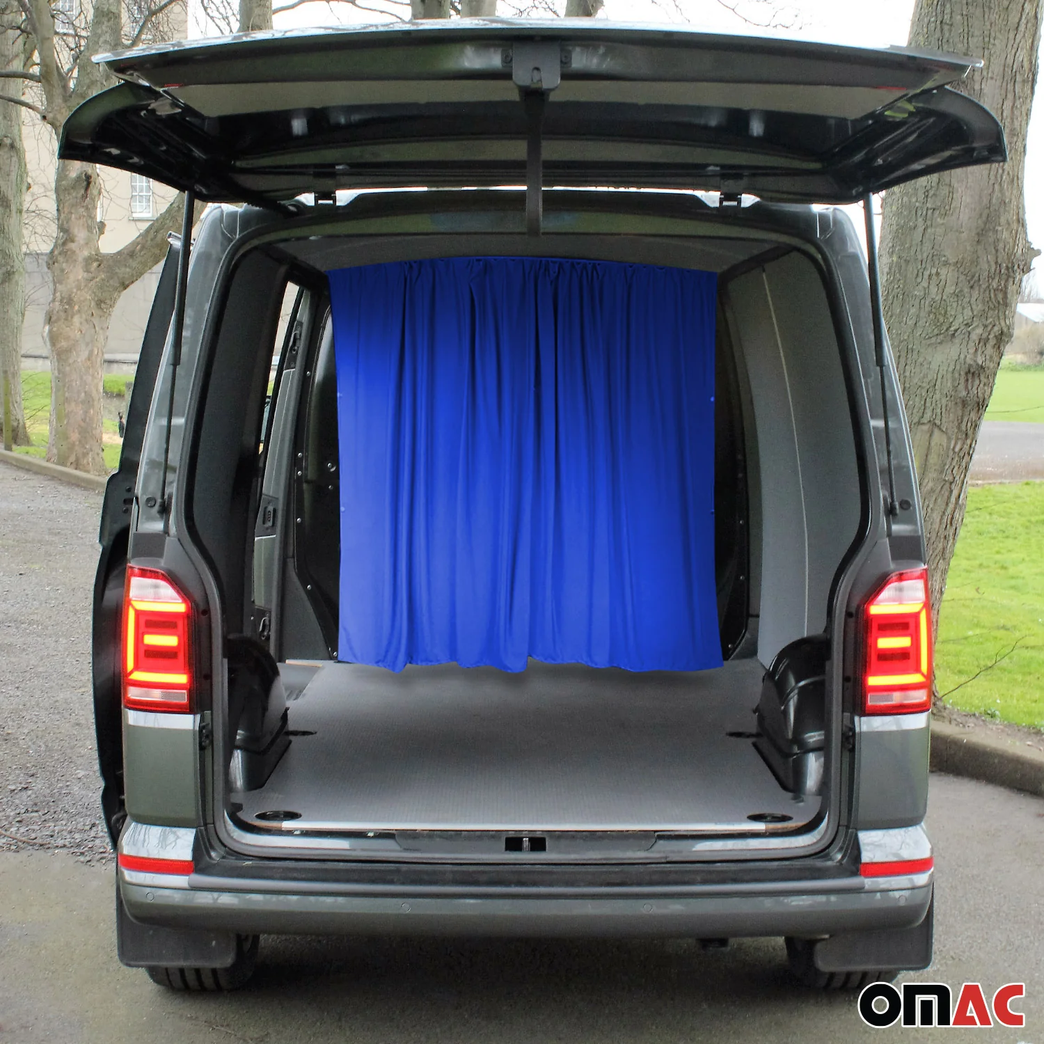 Maß Gardinen für Mercedes Sprinter H3 Fahrerhaus Abtrennung Dunkelblau - Image 2
