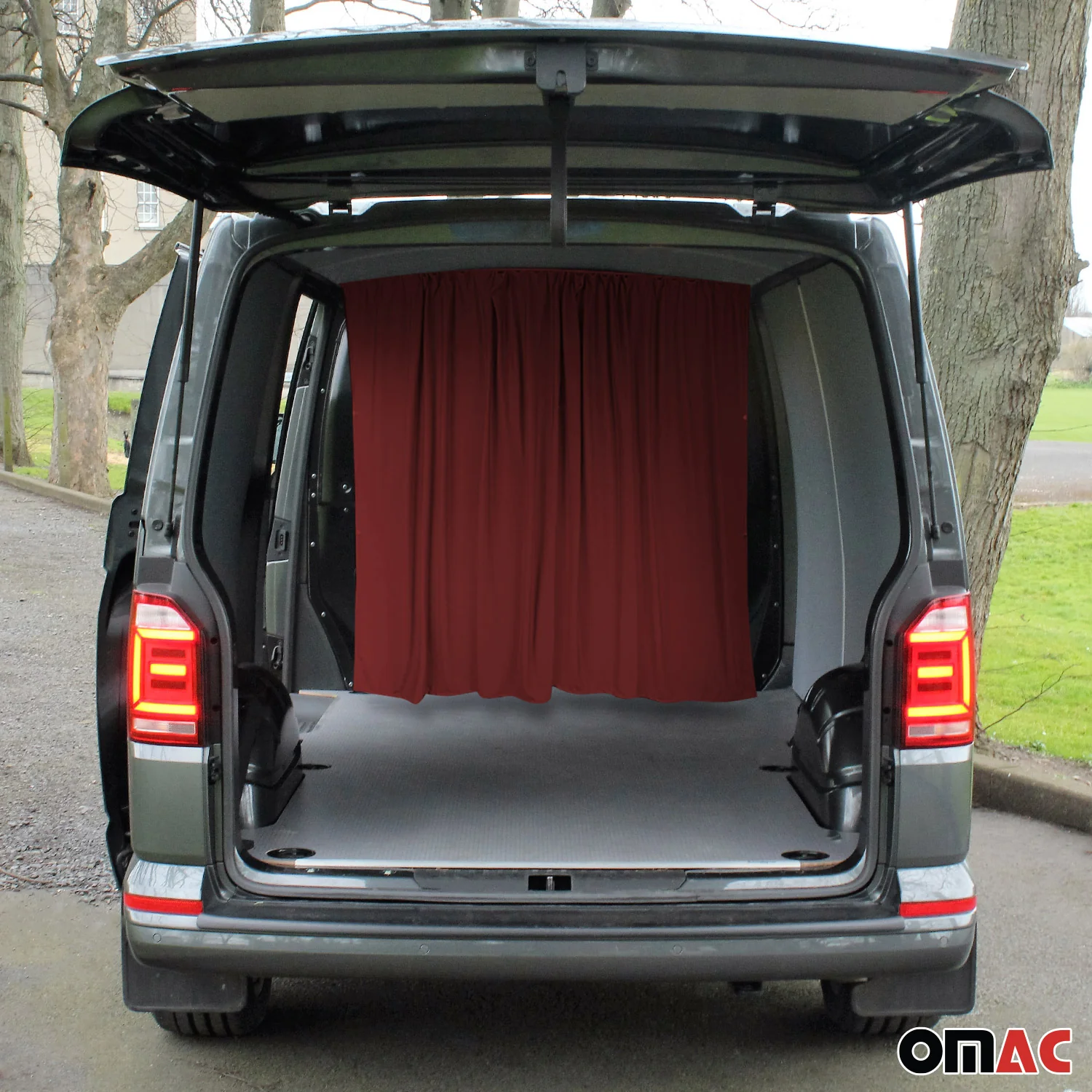 Maß Gardinen für Mercedes Vito Viano W639 W447 Fahrerhaus Abtrennung Rot - Image 2