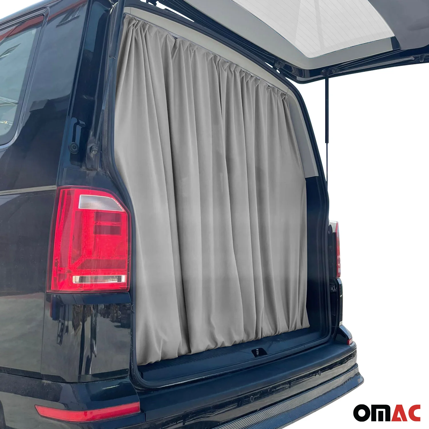 Maß Gardinen Sonnenschutz für Toyota HiAce Heckklappe Vorhänge Grau - Image 5