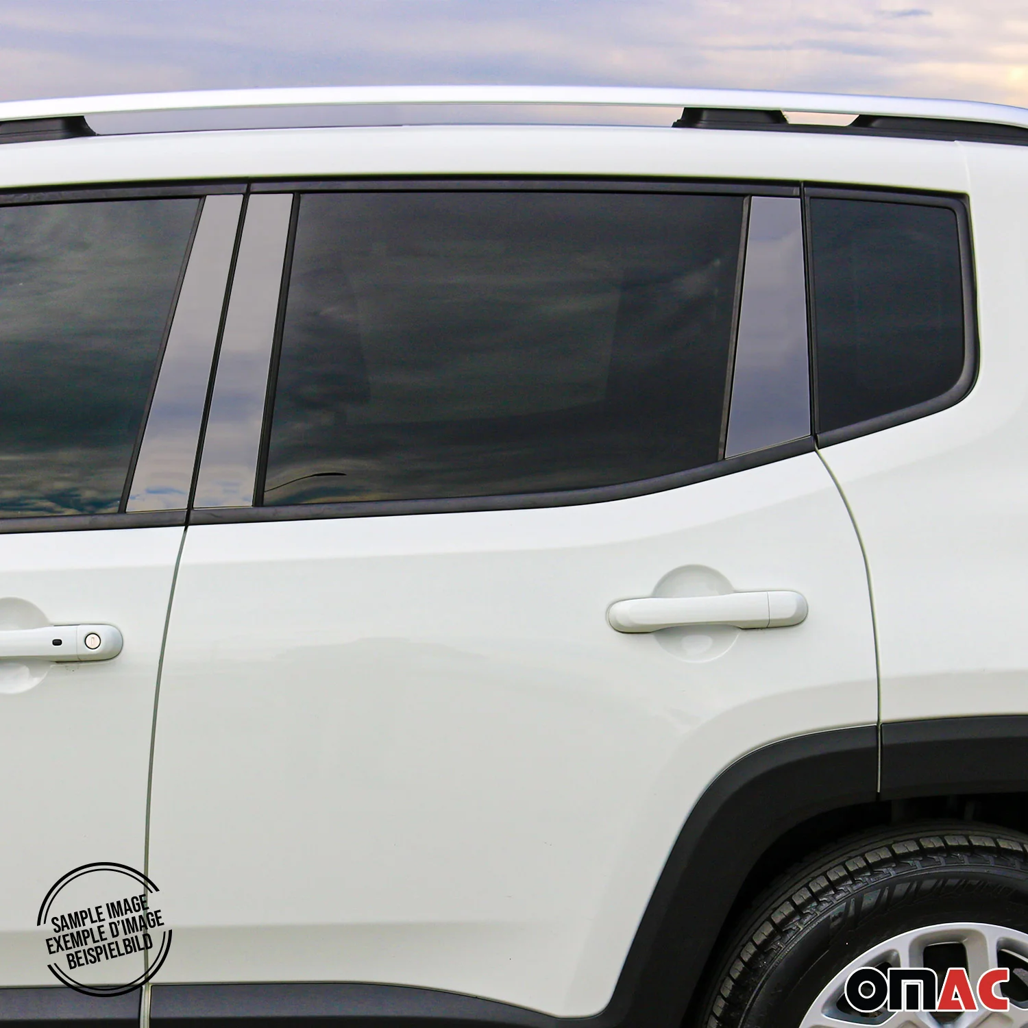 B-Säule Türsäulen Verkleidung für Honda CR-V 2012-2018 Edelstahl Dunkel 6tlg - Image 2