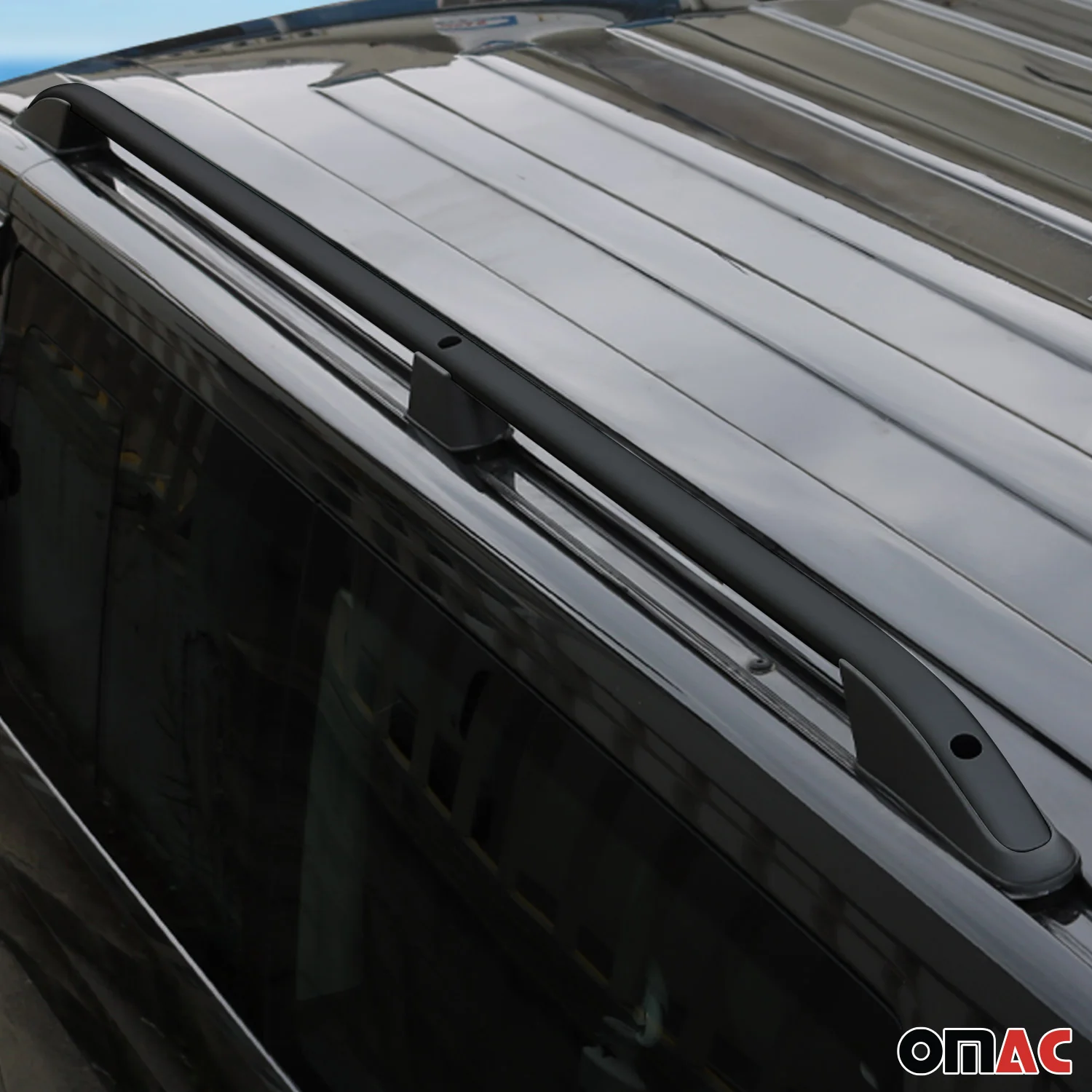 Dachreling Dachgepäckträger für Opel Vivaro / Zafira Life 2019-26 L2 Schwarz 2x - Image 7