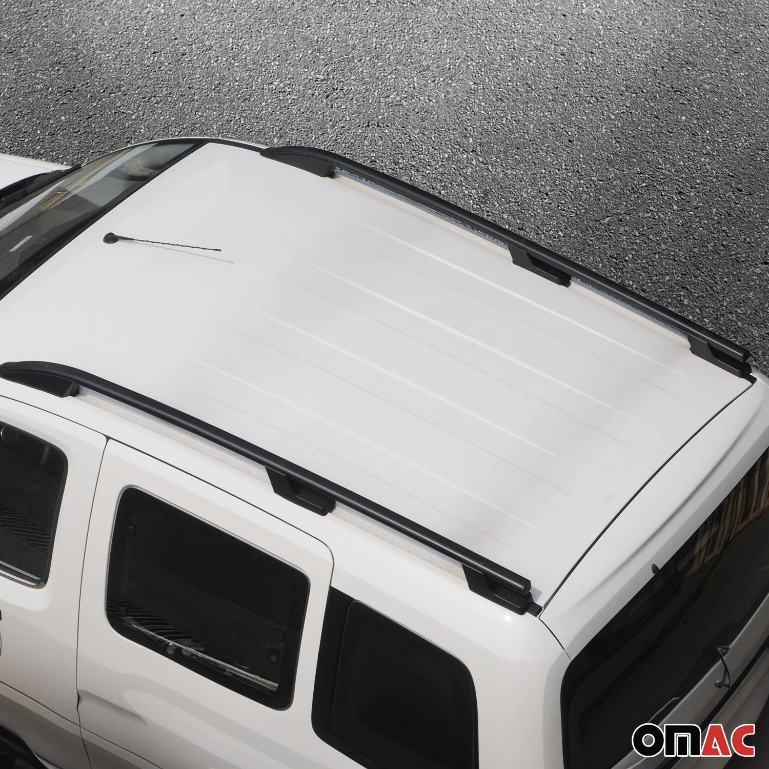 Dachreling für Citroen Nemo / Fiat Fiorino / Peugeot Bipper 2008-22 Schwarz Alu - Image 4