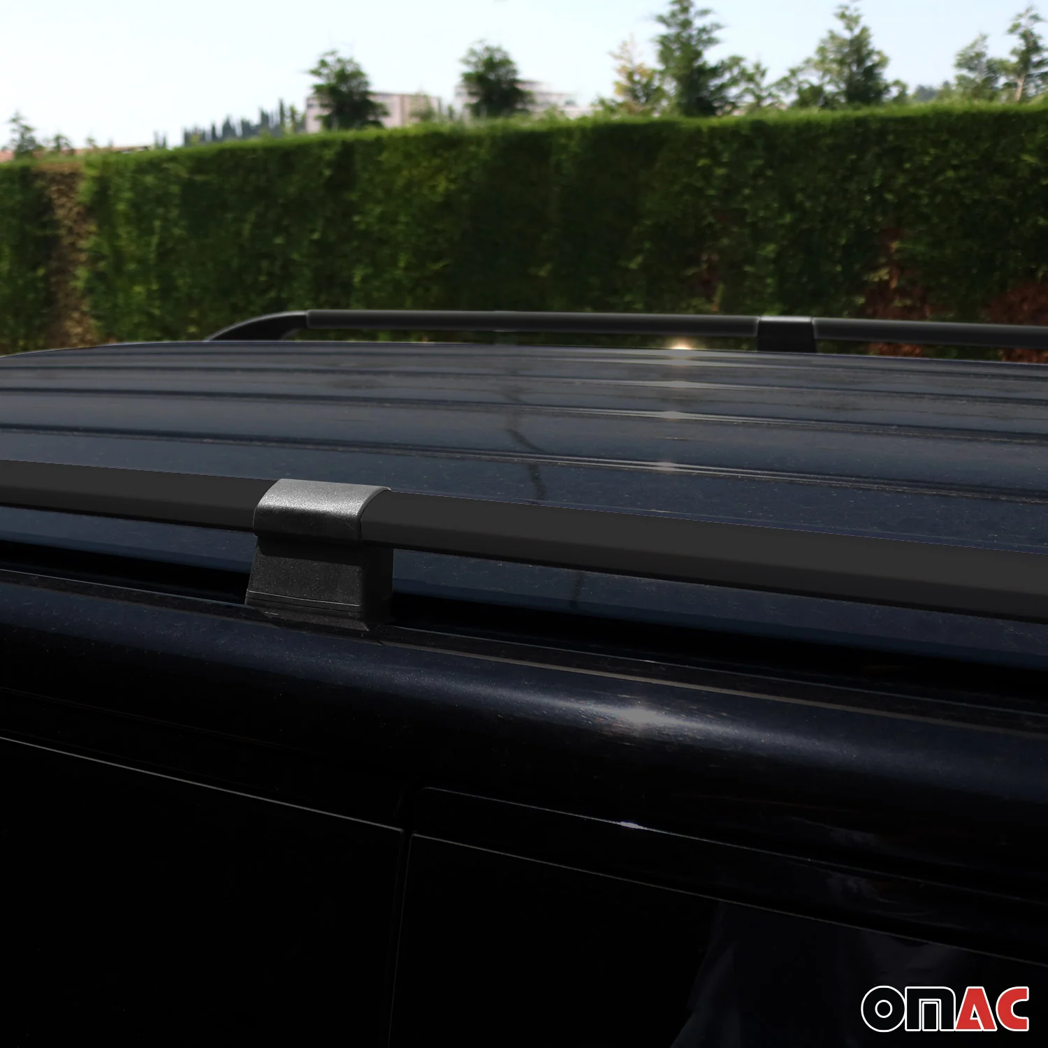 Dachreling Relingträger Alu für Fiat Talento 2016-2021 Langer L2 Alu Schwarz - Image 7