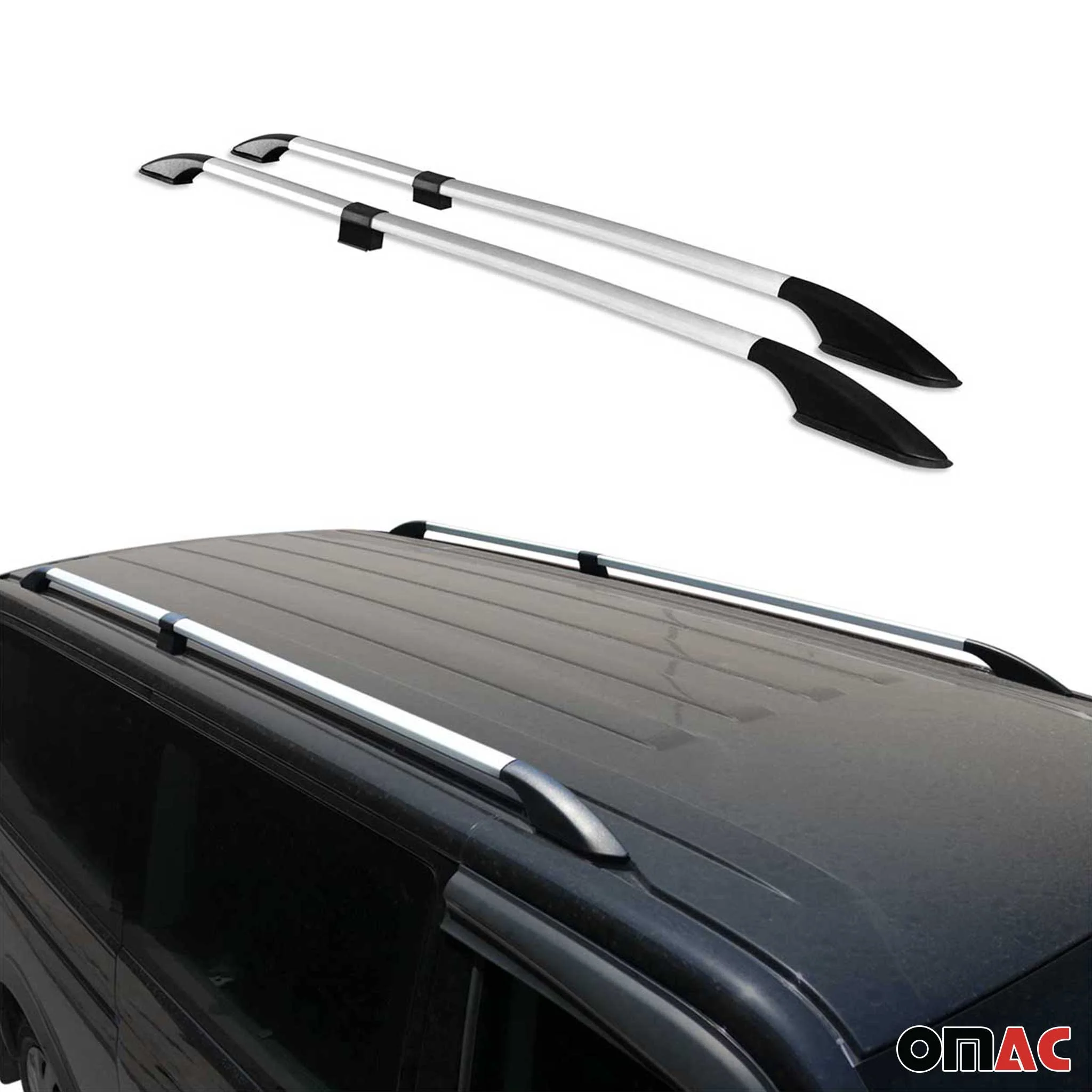 Dachreling Relingträger Alu für Renault Trafic 3 Long L2 2014-2026 L2 Alu Grau - Image 5