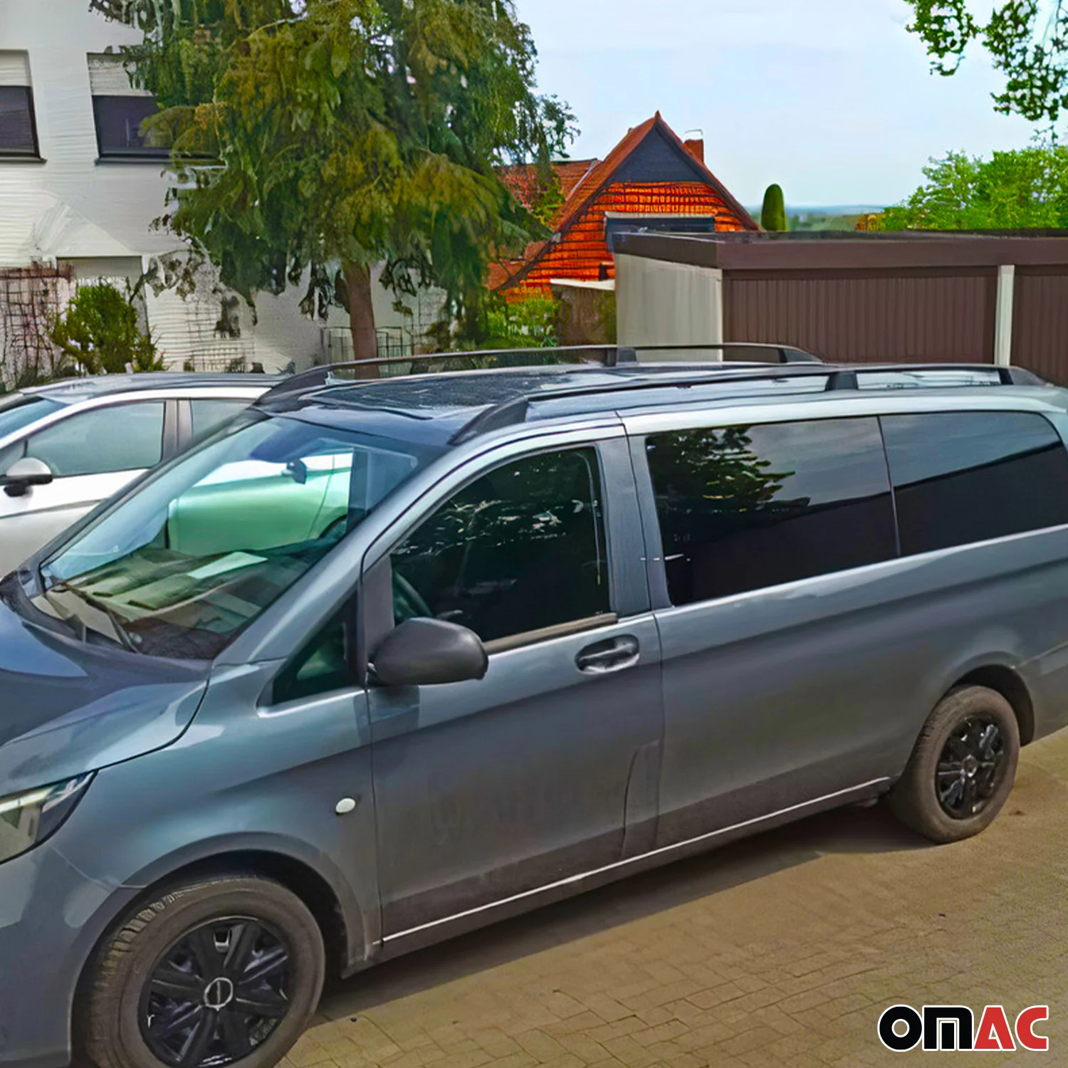 Dachreling Relingträger für Ford Tourneo Courier 2023-2026 Alu Schwarz 2 tlg - Image 9