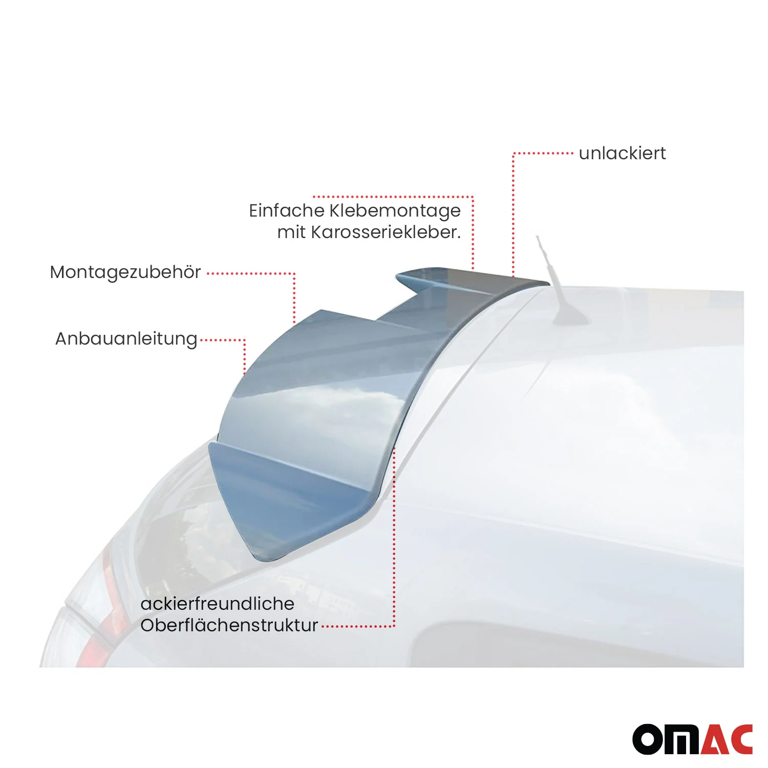 RDX Dachspoiler Spoiler für Renault Megane III HB 5-türer 2008-2015 - Image 4