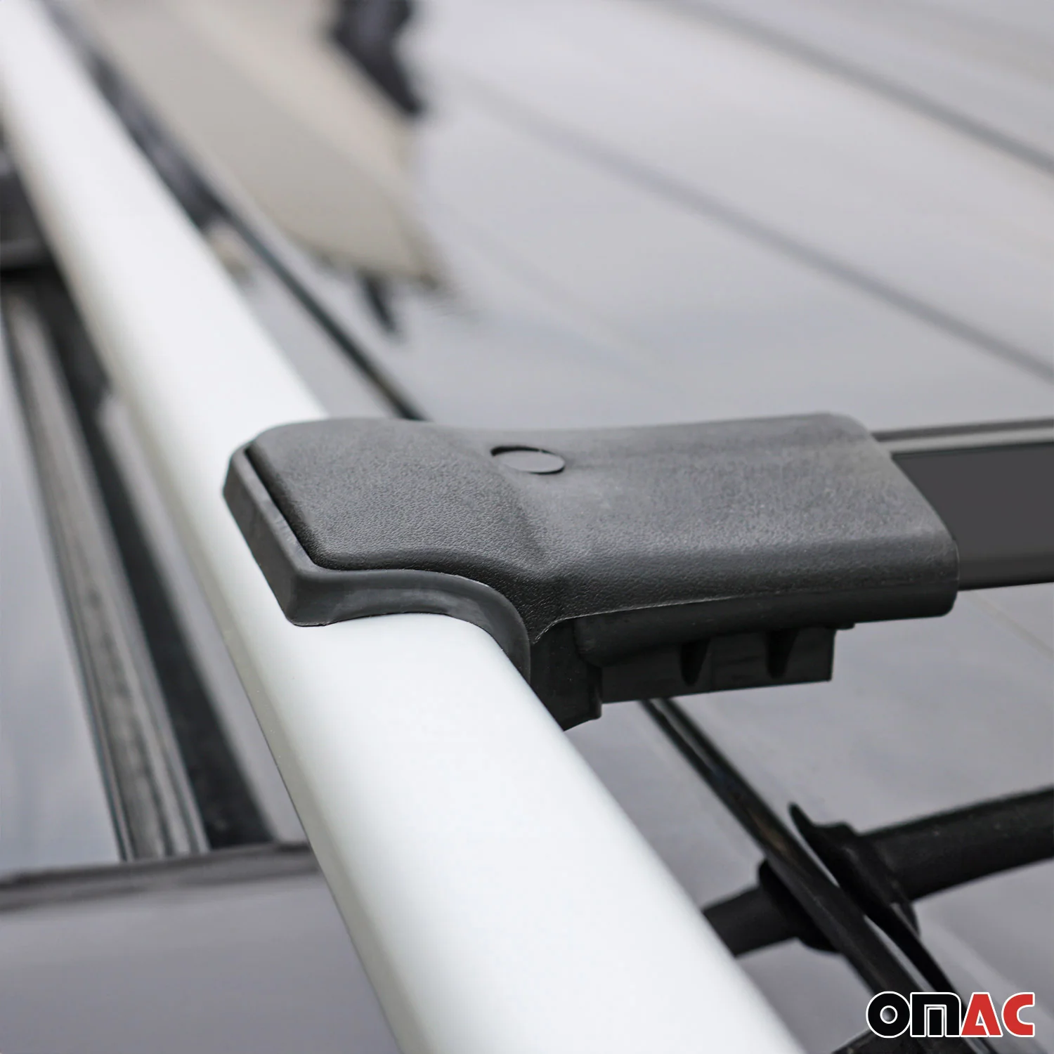 Dachträger Grundtäger für Toyota RAV4 1994-2003 75kg Aluminium Schwarz 2 tlg - Image 8