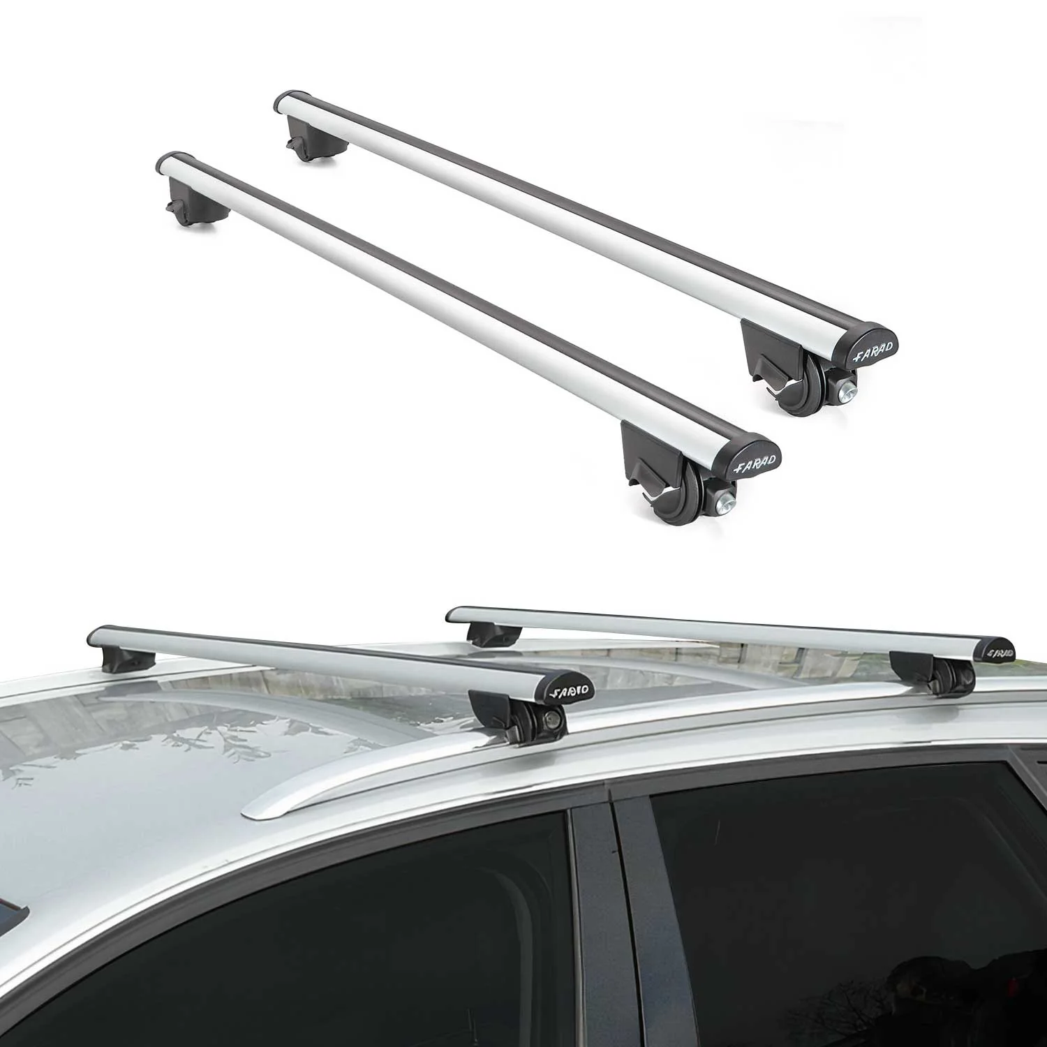 Dachträger für Audi Q8 e-tron 2022-2026 Gepäckträger Relingträger Grau 100kg - Image 2
