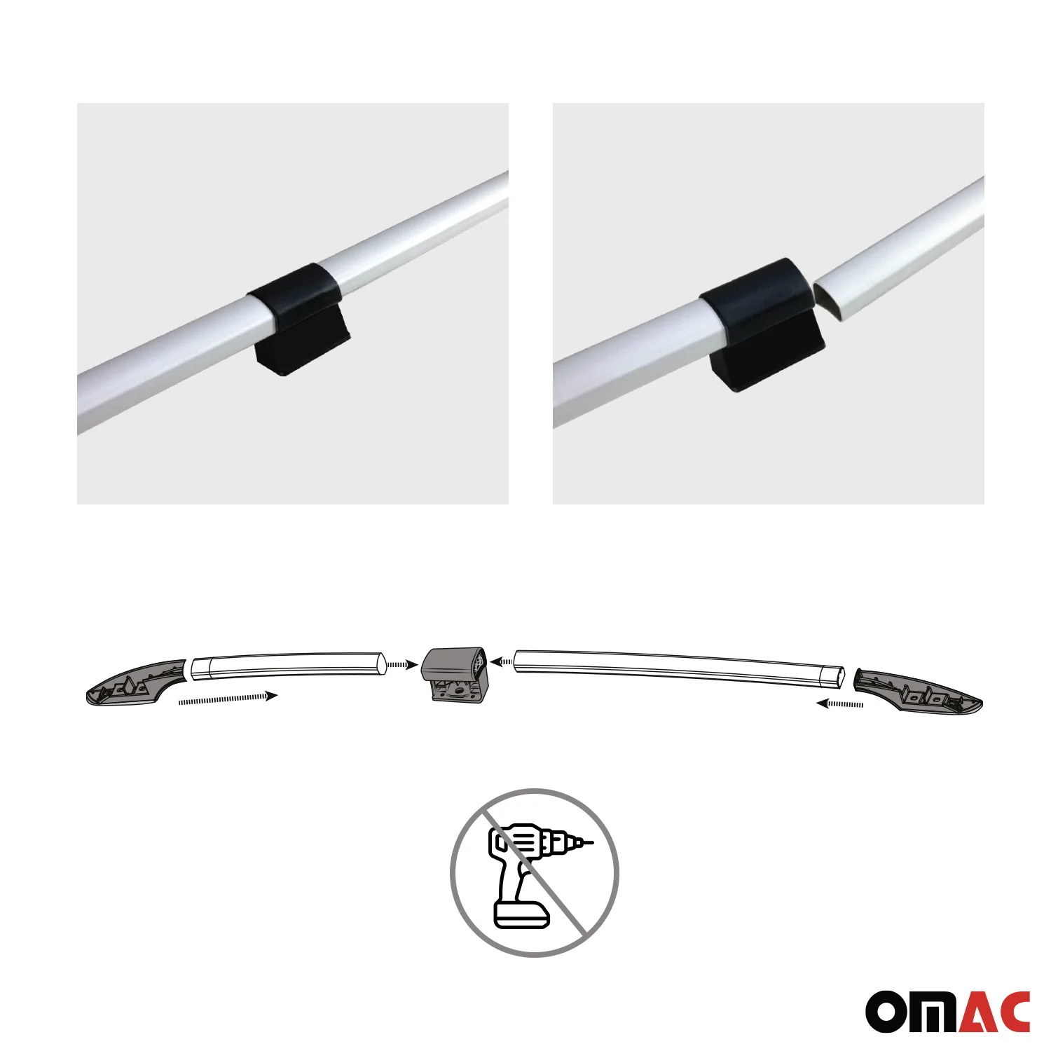 Dachträger Gepäckträger für Citroen Jumper 2006-2026 L3 H2 Alu Silber 2 tlg - Image 4