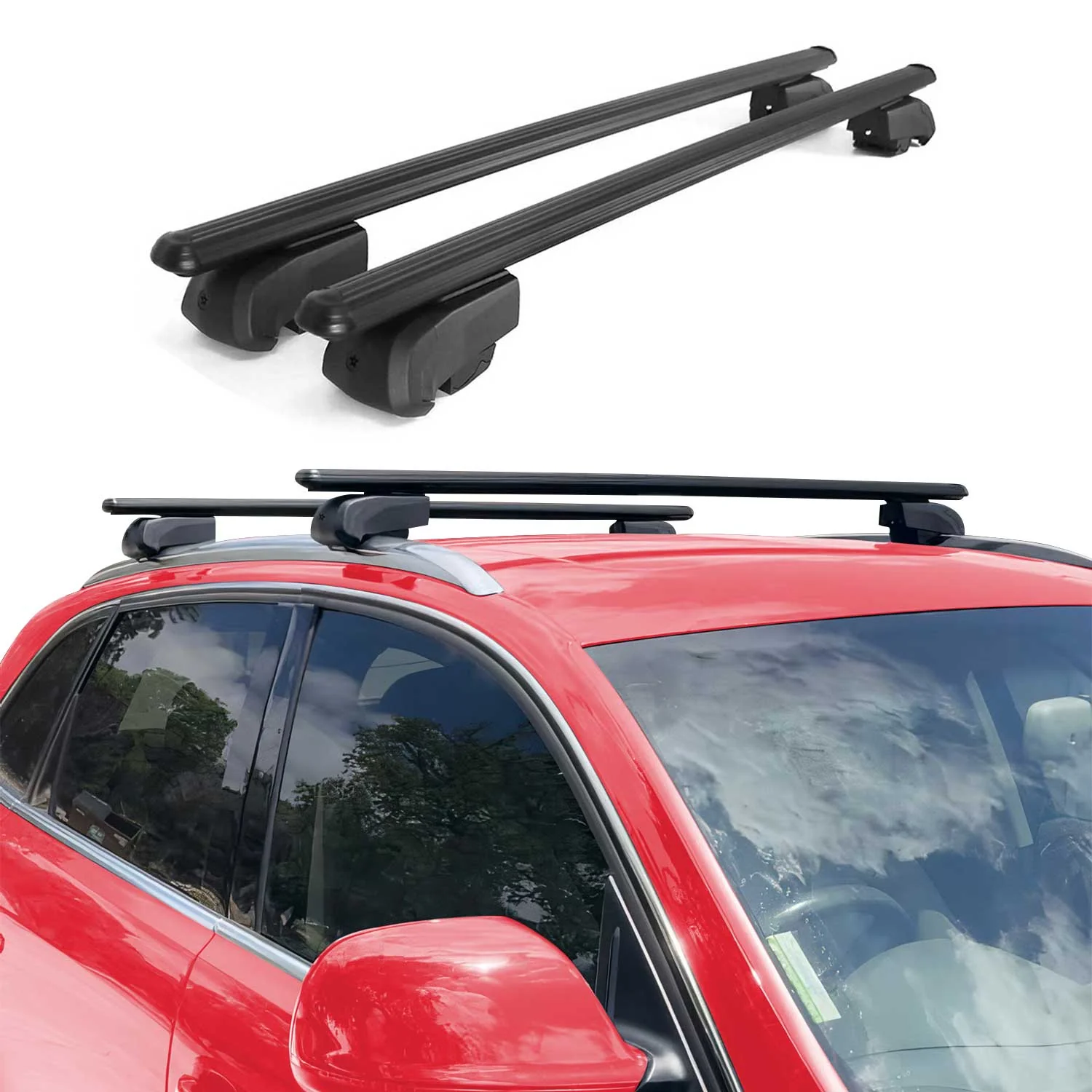 Dachträger Gepäckträger für Mitsubishi Outlander GF 2012-2021 ABE Schwarz 2x - Image 2