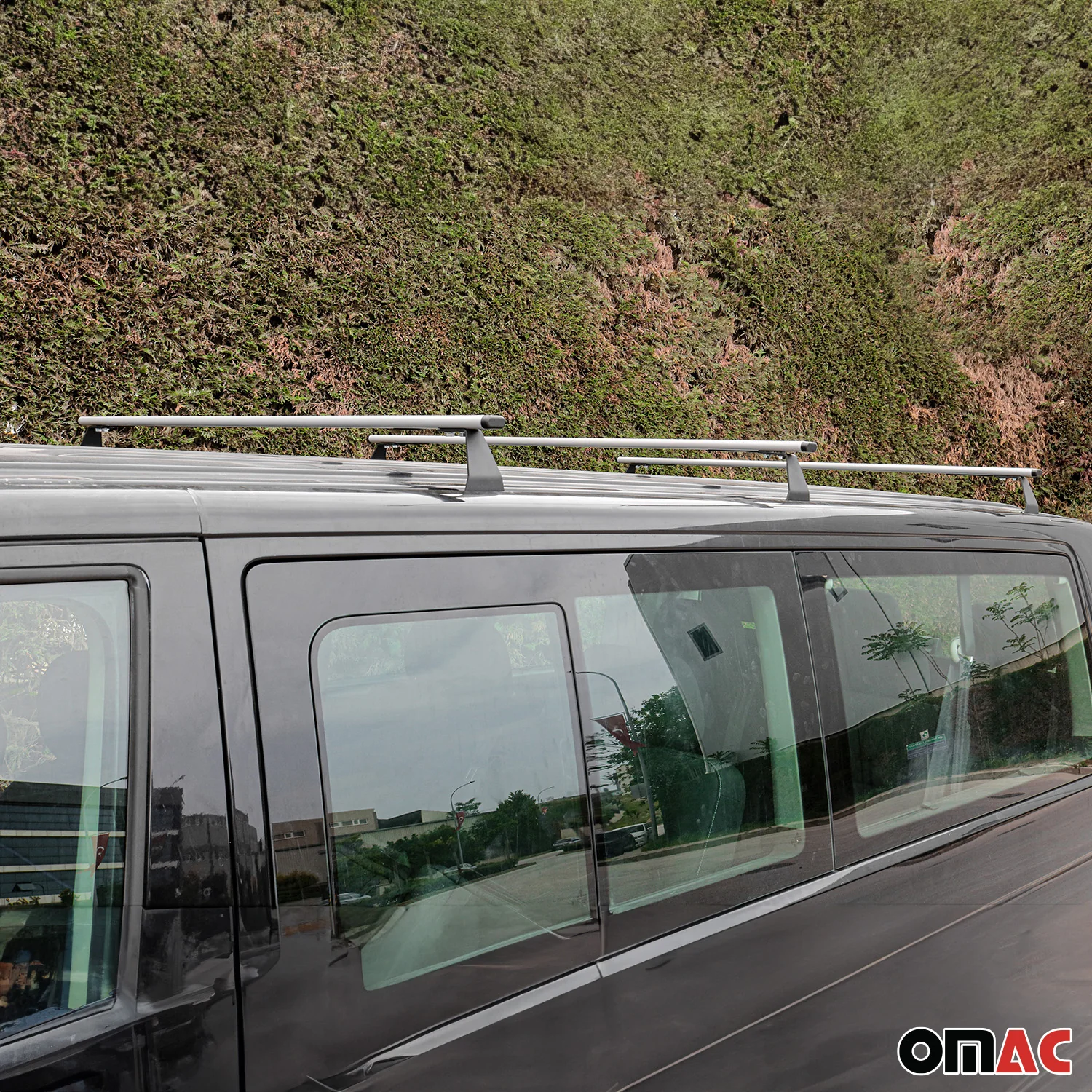 Dachträger Grundtäger für VW T7 Multivan 2021-2026 75kg Stahl Silber 3tlg - Image 3
