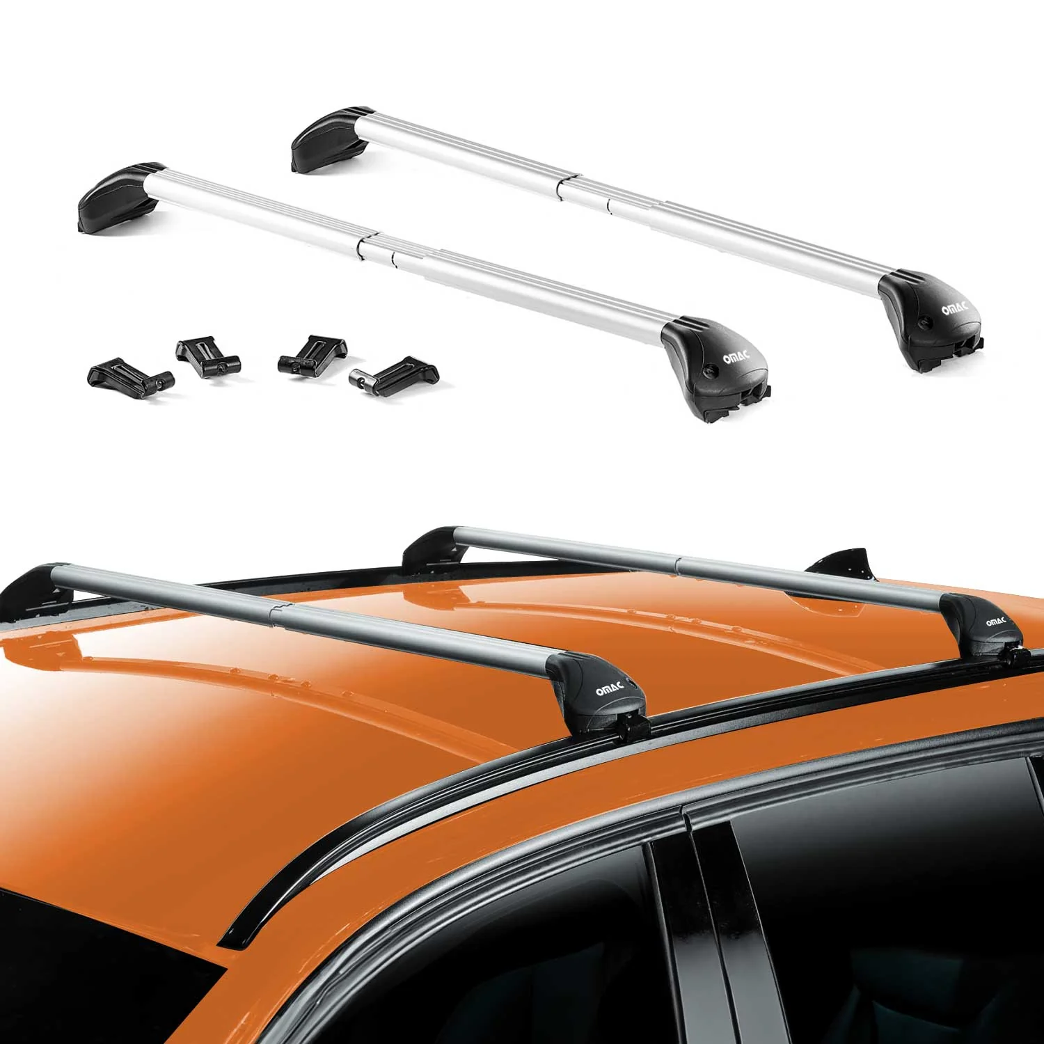 Dachträger Grundtäger für BMW 2er Gran Tourer F46 2014-2021 100kg Alu Silber ABE - Image 2