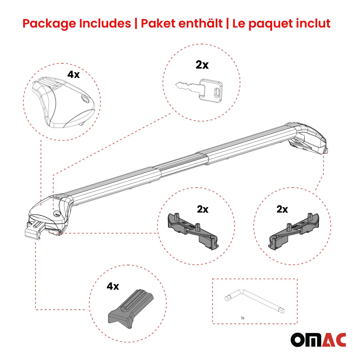 Dachträger Grundtäger für BYD Atto 3 2023-2026 100kg Aluminium Silber 2 tlg ABE - Image 8