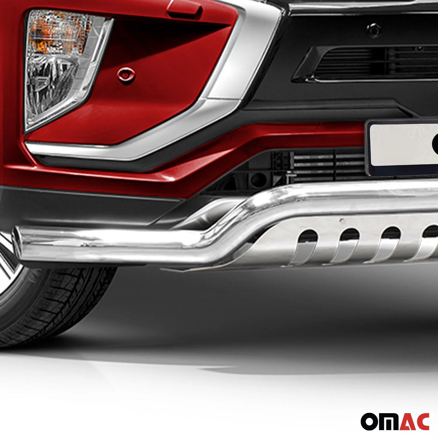 Frontbügelschutz Frontschutz für Mitsubishi Eclipse Cross 2018-2019 ABE Silber - Image 3