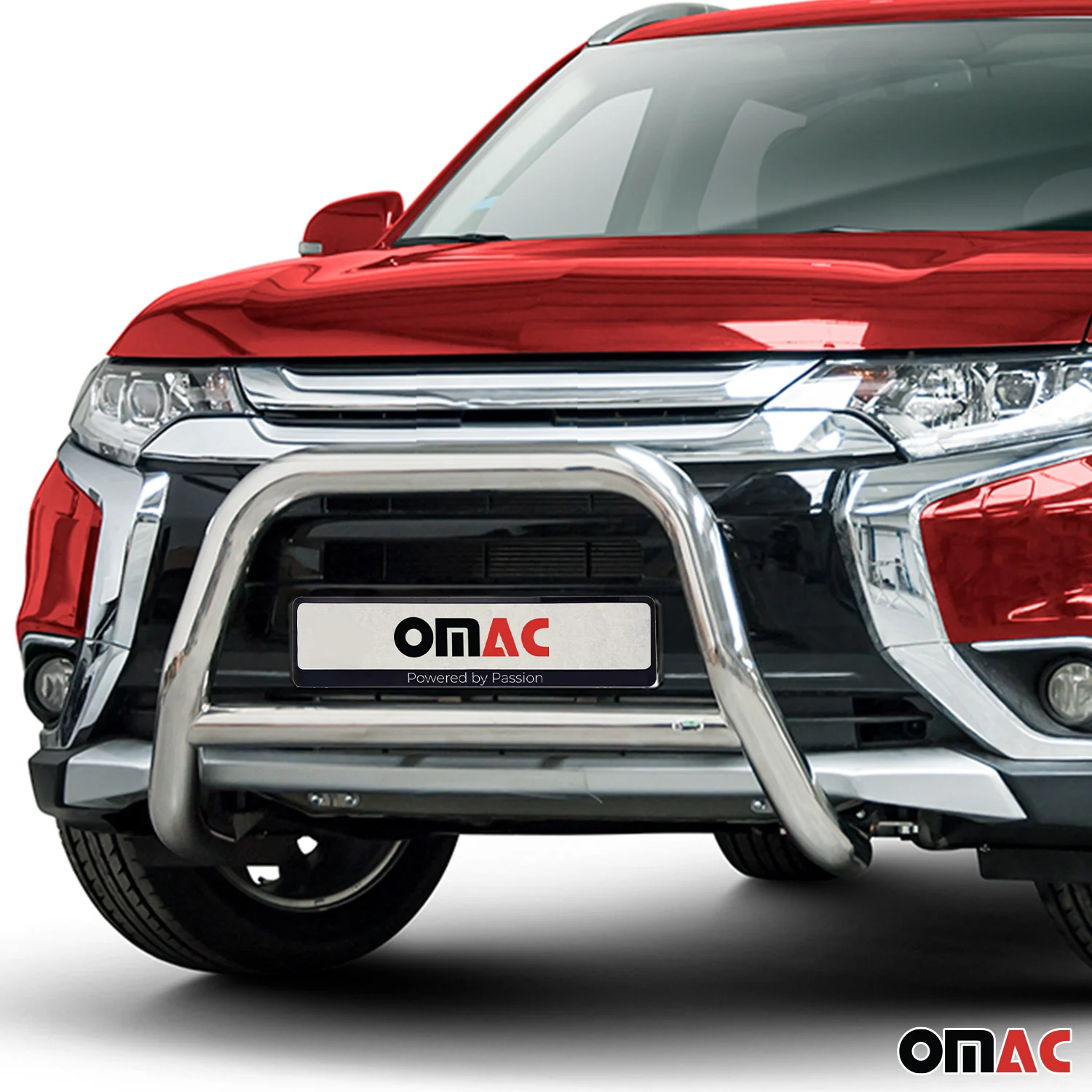 Frontbügel Frontschutzbügel für Mitsubishi Outlander 2015-2021 Stahl ABE Silber - Image 2
