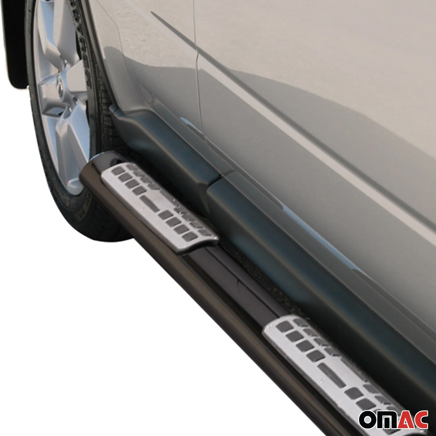 Edelstahl Seitenschweller Schwellerrohre für Nissan X-Trail 2007-2010 Schwarz - Image 3