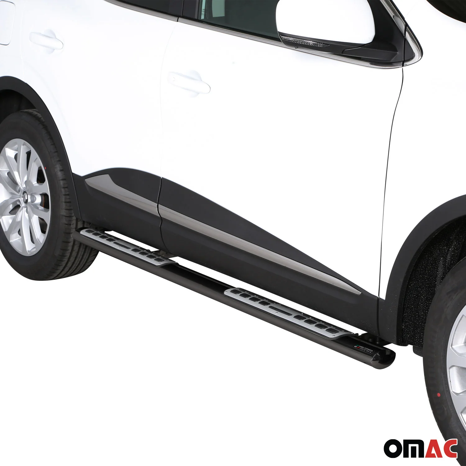 Edelstahl Seitenschweller Schwellerrohre für Renault Kadjar 2015-2018 Schwarz - Image 2
