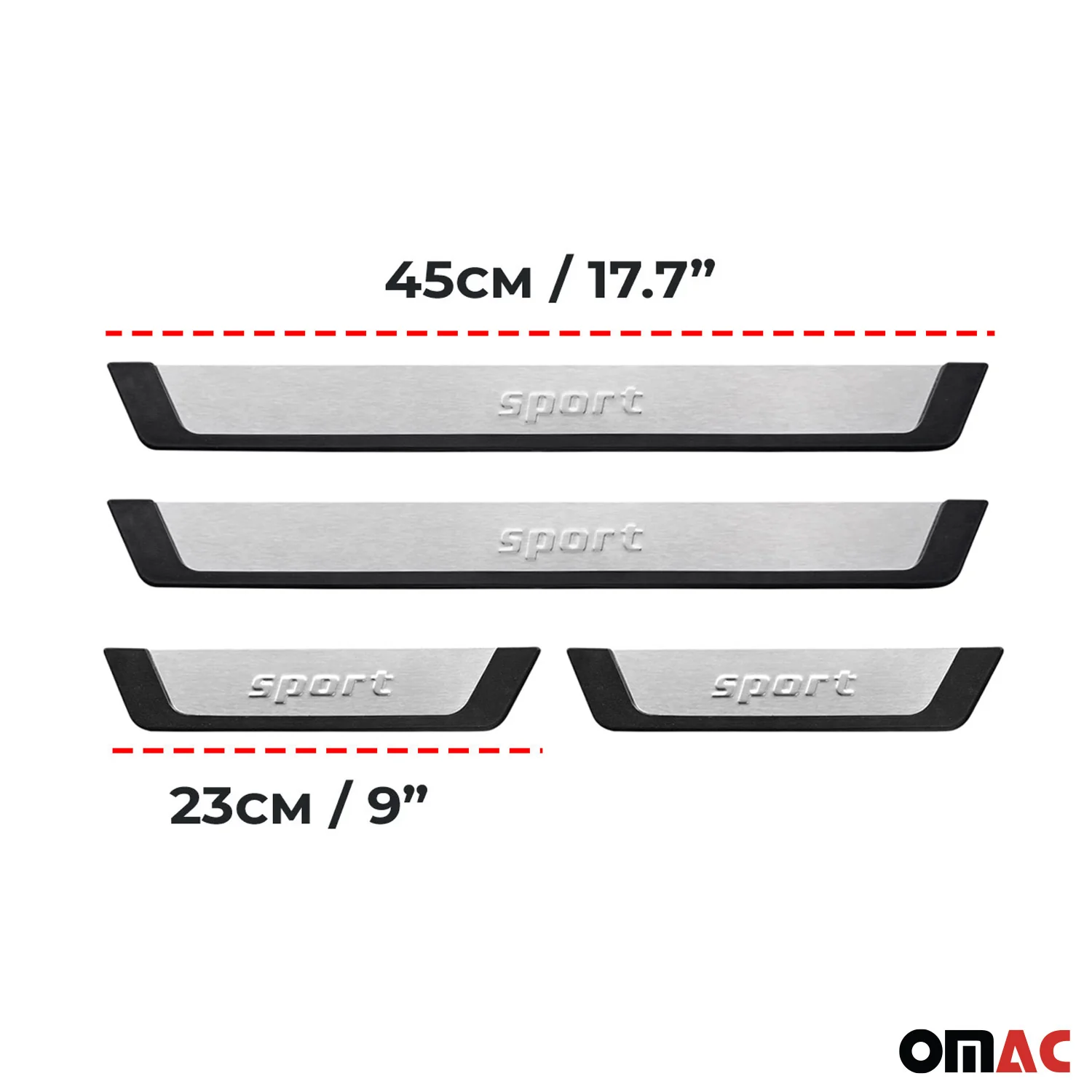 Einstiegsleisten Türschweller Sport für Audi A1 A3 A4 A5 A6 Chrom Gebürstet 4x - Image 3