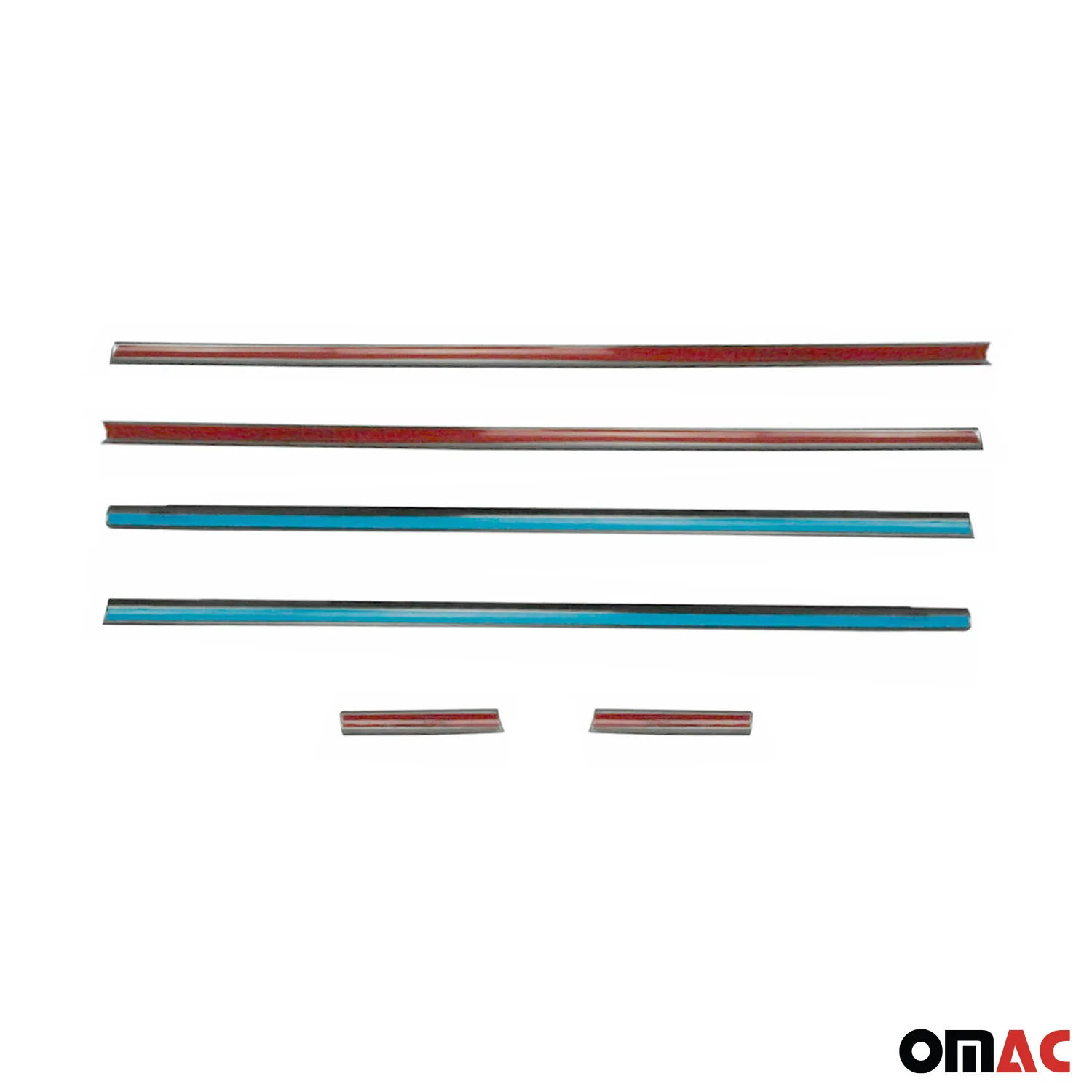 Fensterleisten Zierleisten für Fiat Palio 1996-2000 Edelstahl Chrom 6tlg - Image 5