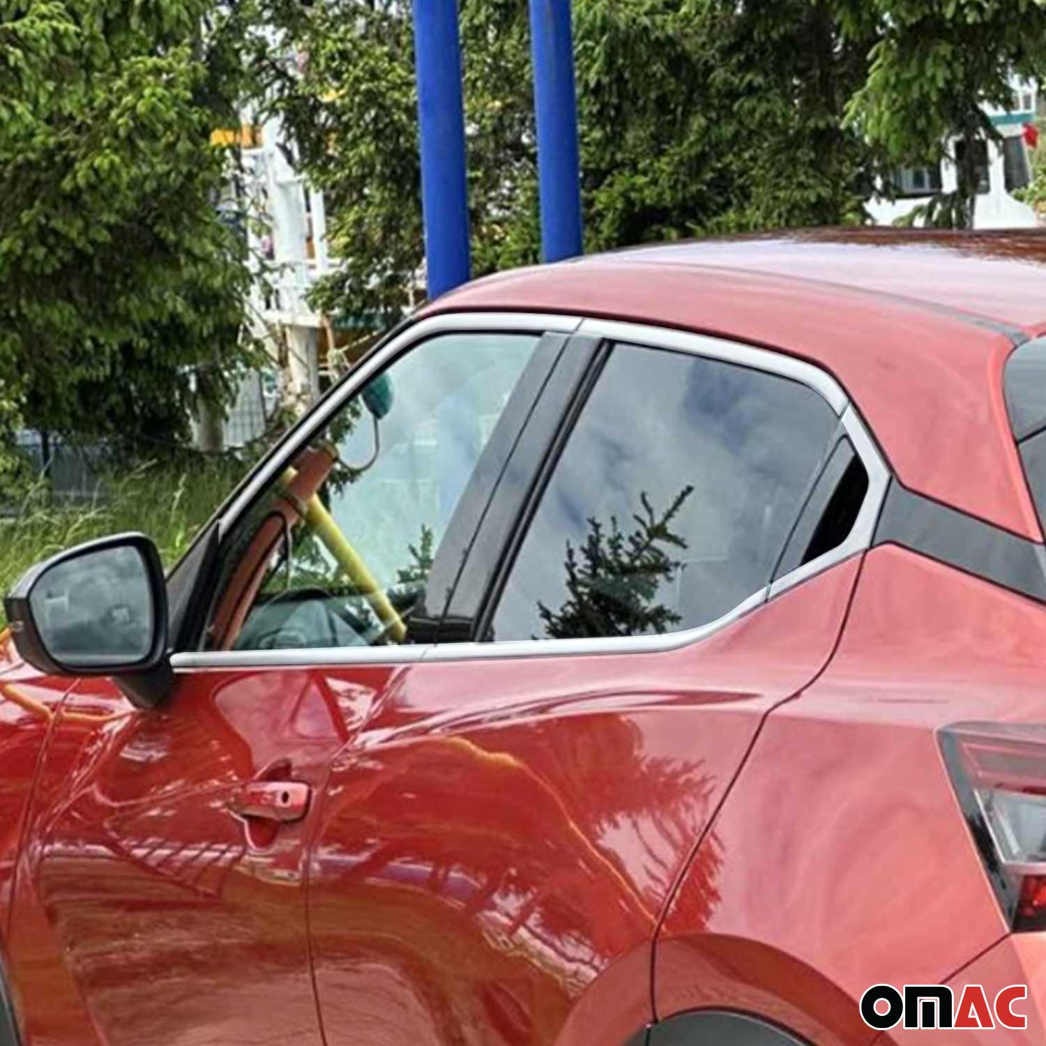 Fensterleisten Zierleisten für Nissan Juke 2019-2026 Edelstahl Chrom 10tlg - Image 2