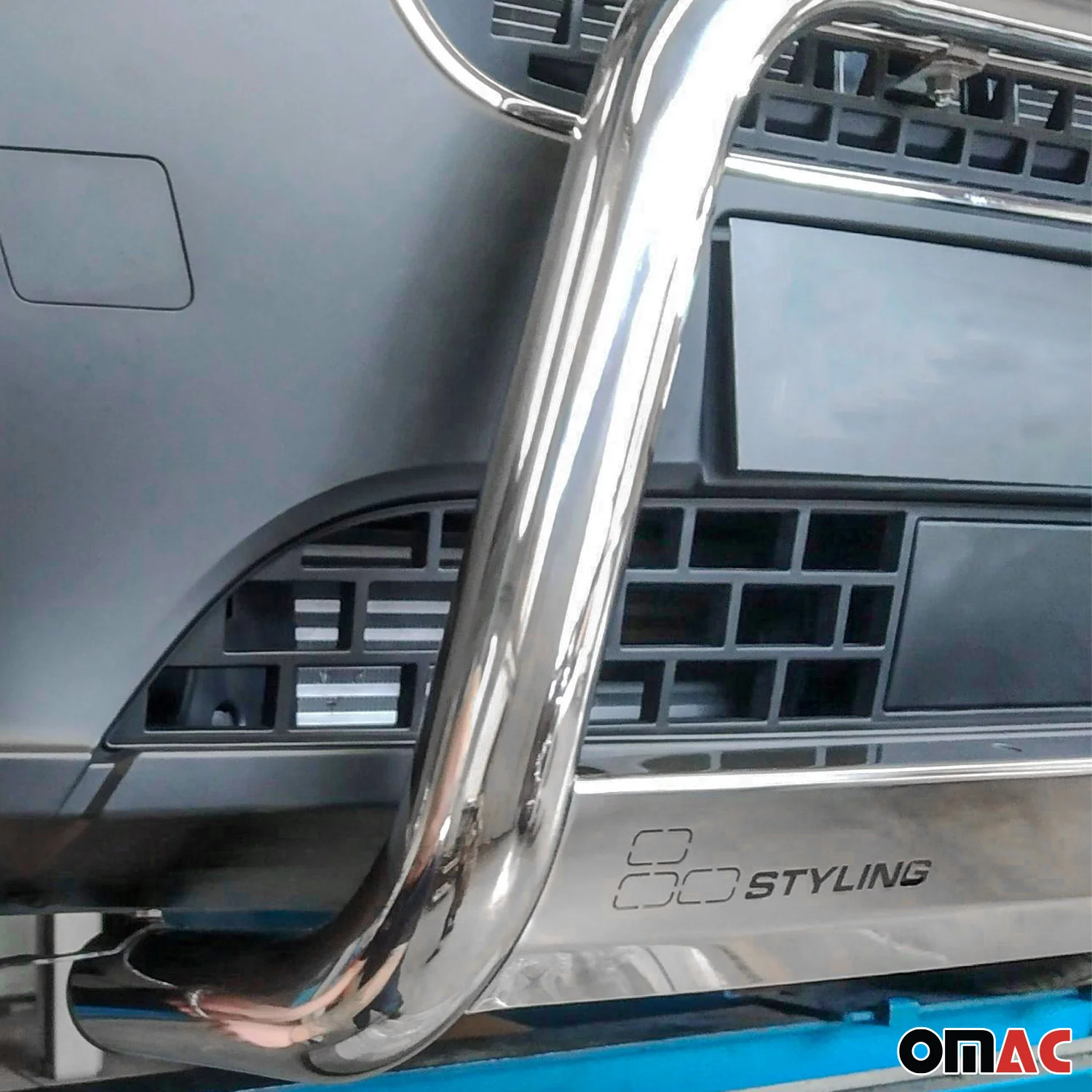 Frontbügel Frontschutzbügel für Audi Q5 2008-2015 ø63mm Stahl Silber Schutz - Image 5
