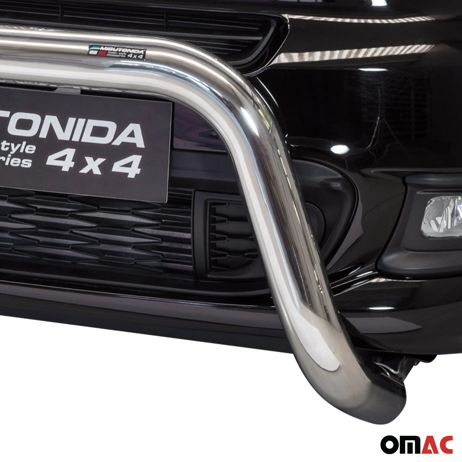 Frontbügel Frontschutzbügel für Fiat 500X 2014-2018 ø76mm Stahl Silber Schutz - Image 3