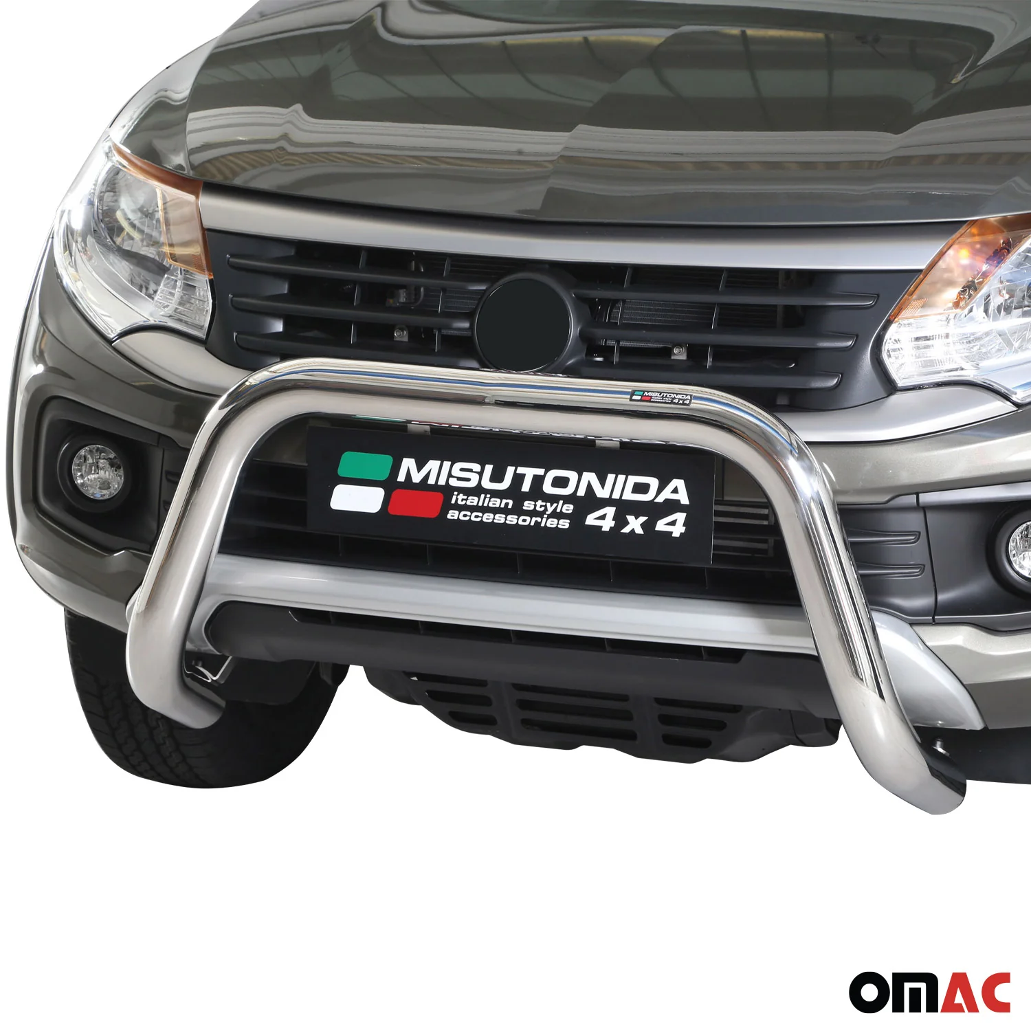 Frontbügel Frontschutzbügel für Fiat Fullback 2016-2019 ø76mm Stahl Silber - Image 2