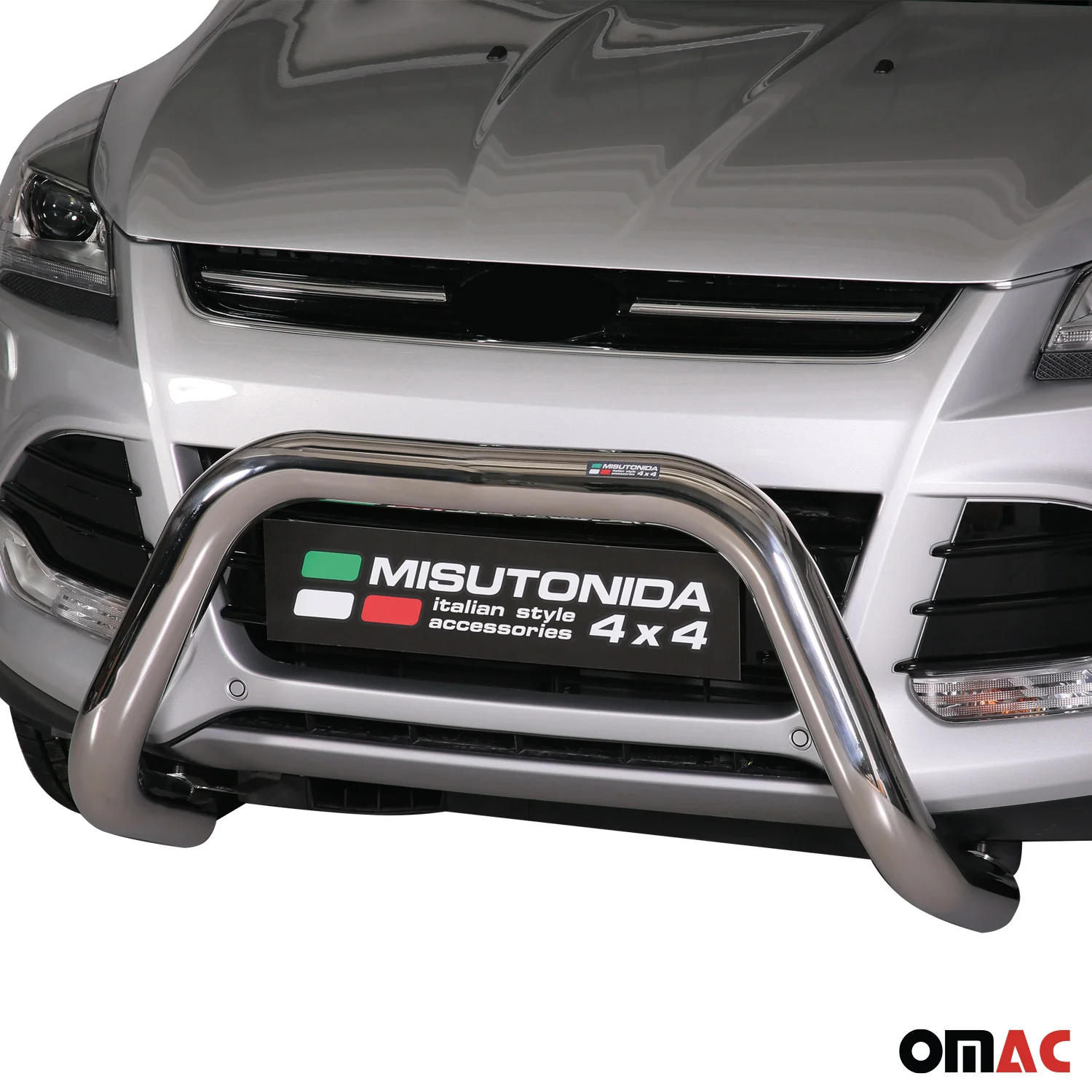 Frontbügel Frontschutzbügel für Ford Kuga II 2012-2017 Pre-FL ø76mm Stahl Silber - Image 2