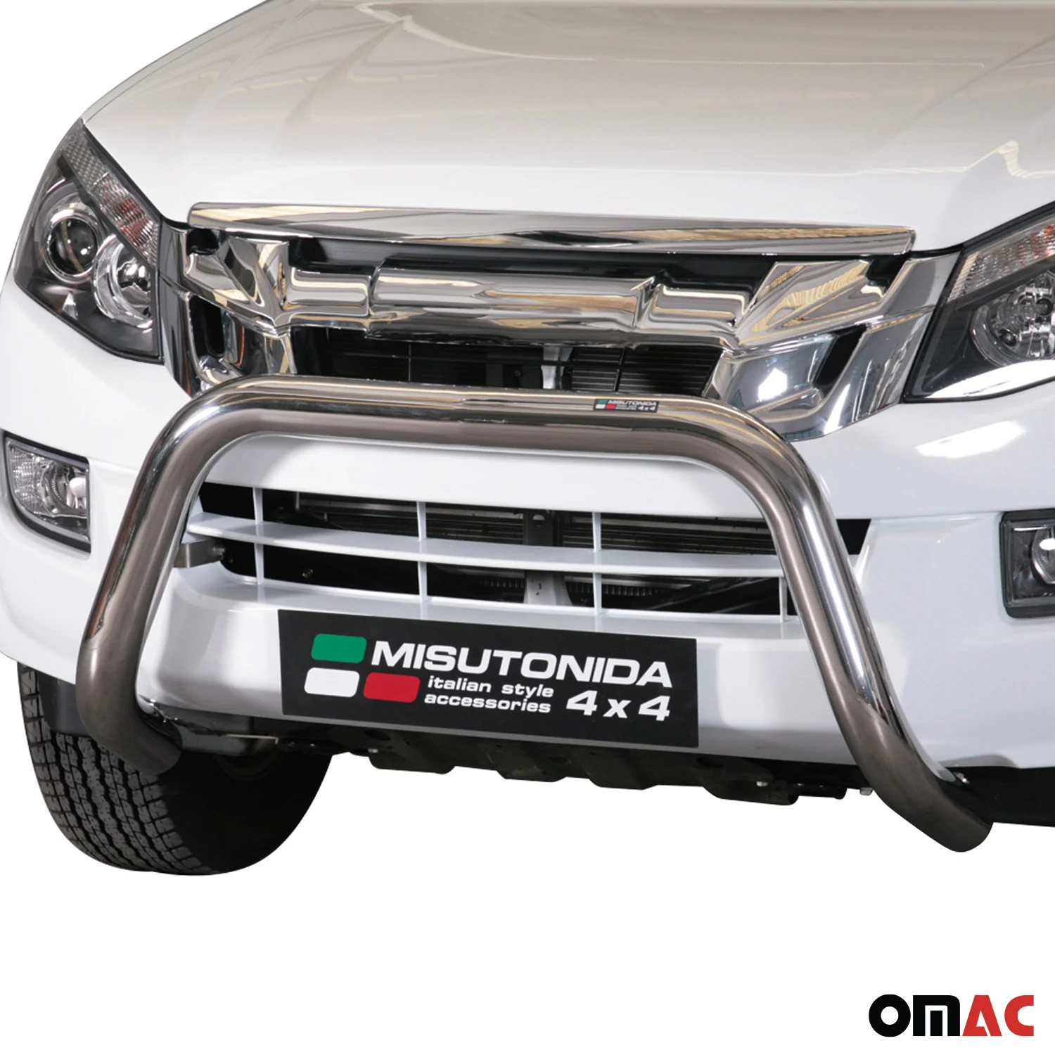 Frontbügel Frontschutzbügel für Isuzu D-Max 2012-2019 ø76mm Stahl Silber Schutz - Image 2