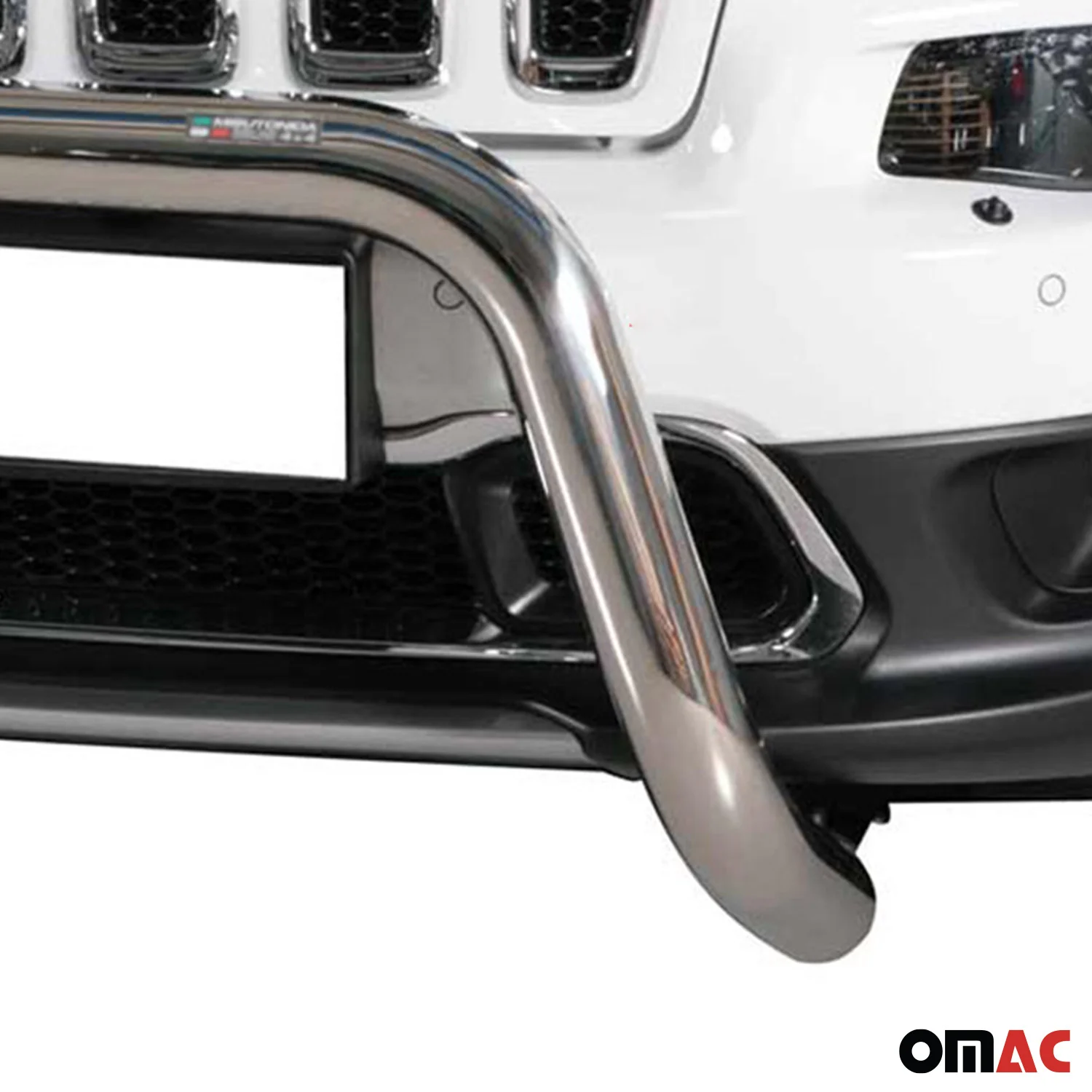 Frontbügel Frontschutzbügel für Jeep Cherokee 2013-2018 ø76mm Stahl Silber - Image 3