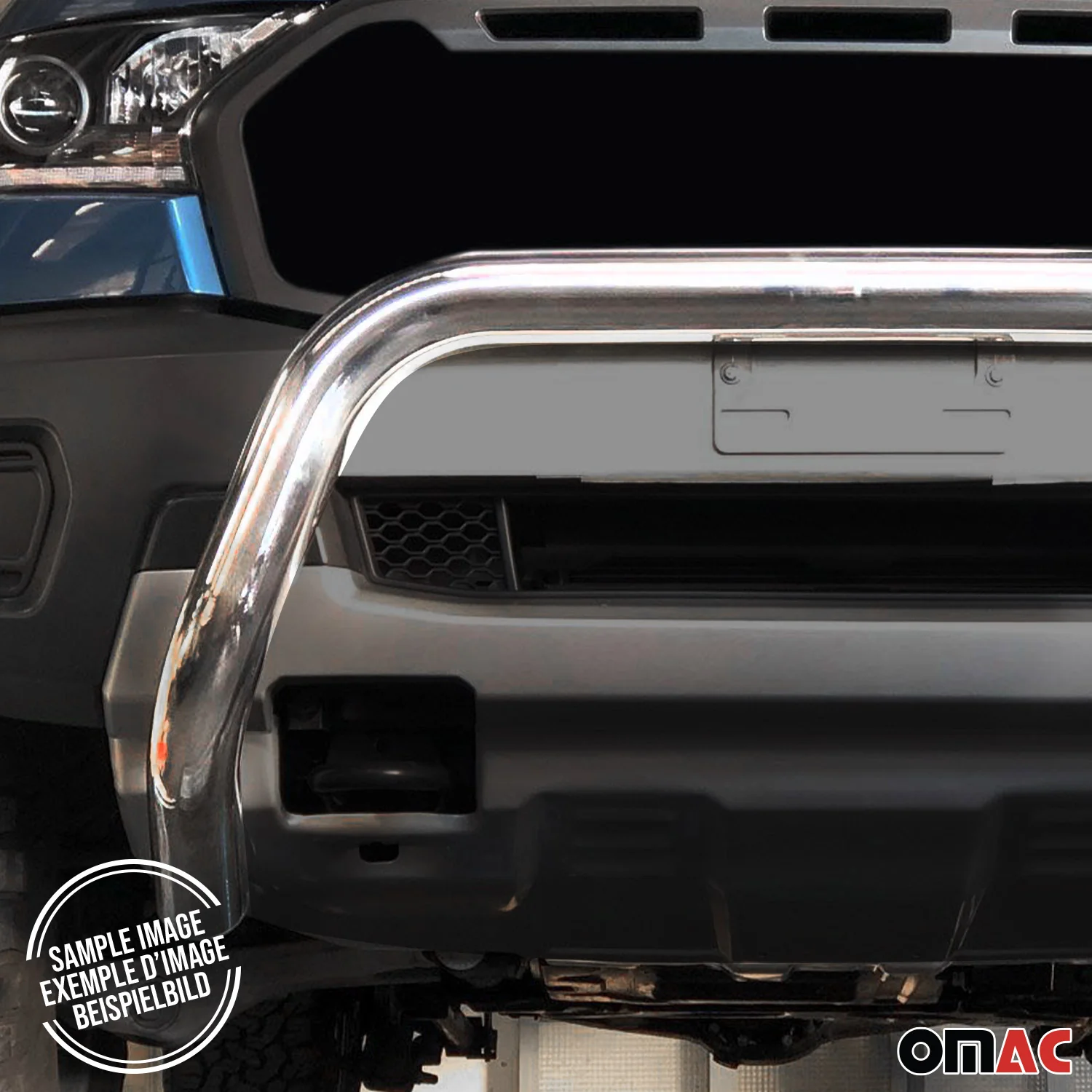 Frontbügel Frontschutzbügel für Mitsubishi L200 2019-2023 ø76mm Stahl Silber - Image 5