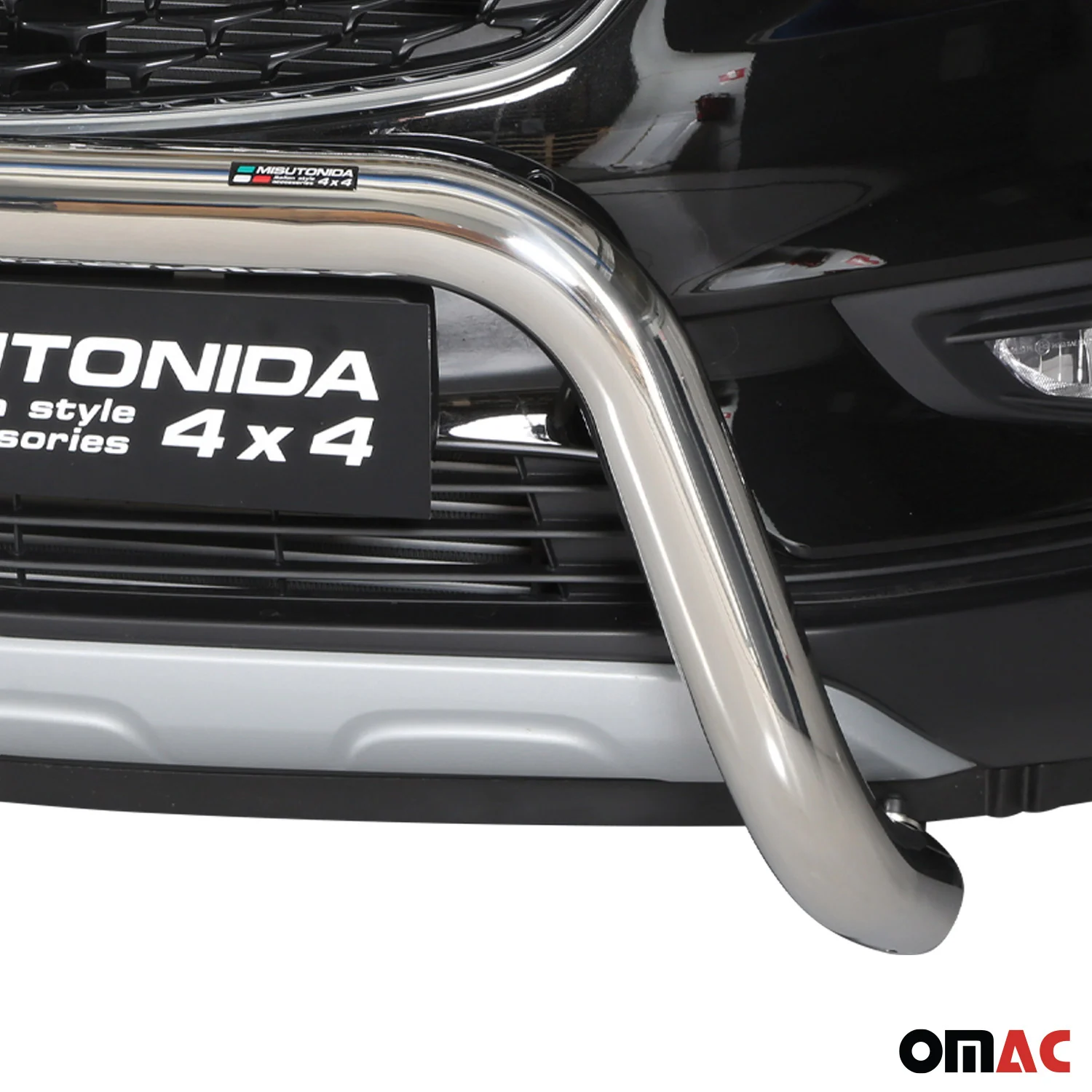 Frontbügel Frontschutzbügel für Opel Mokka X 2016-2019 ø76mm Stahl Silber Schutz - Image 3