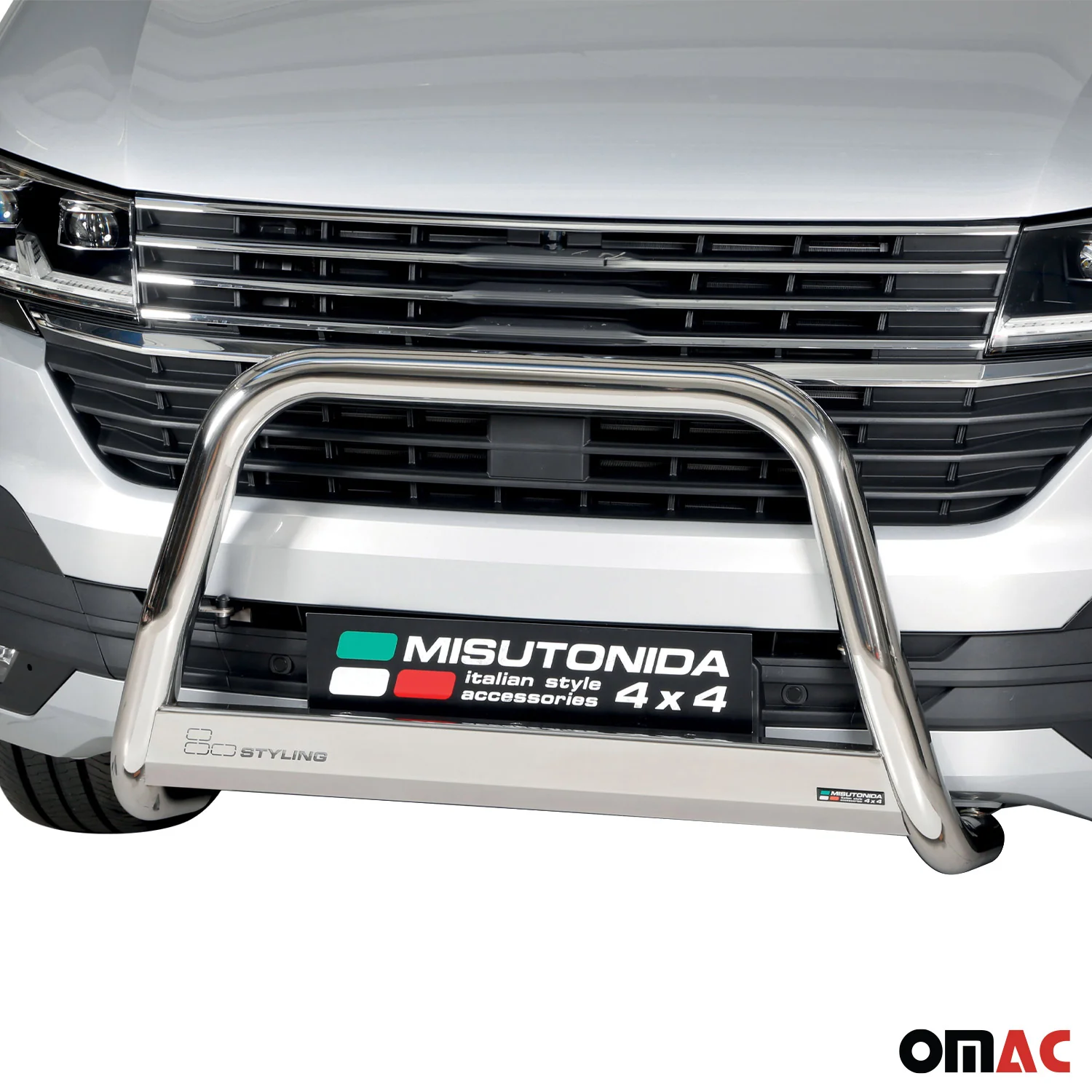 Frontbügel Frontschutzbügel für VW T6.1 Transporter 2019-2024 ø63 Stahl Grau - Image 2
