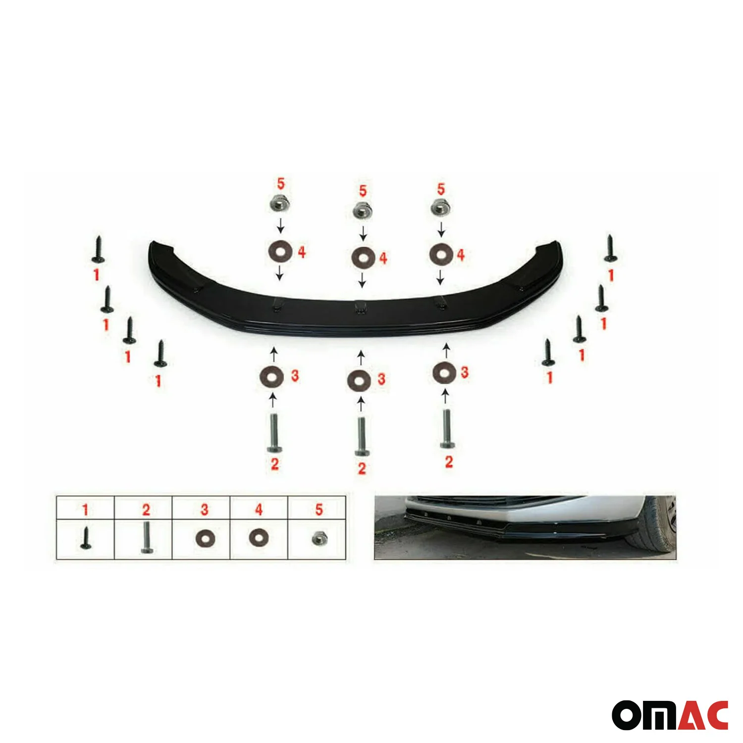Frontspoiler Lippe Stoßstange Splitter für Toyota Corolla 2013-2019 Limo ABS - Image 6