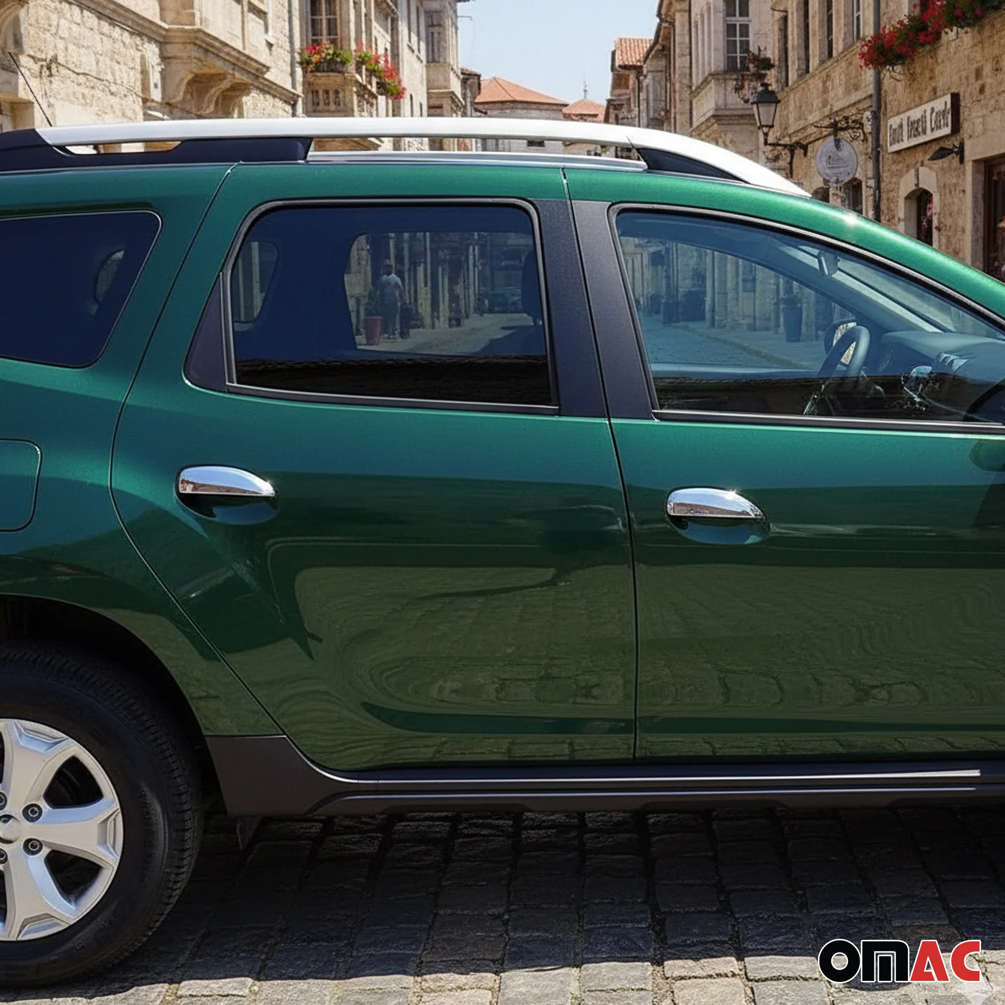 Chrom Türgriff Blende für Dacia Logan 2013-2020 4-Tür Edelstahl 4tlg - Image 2